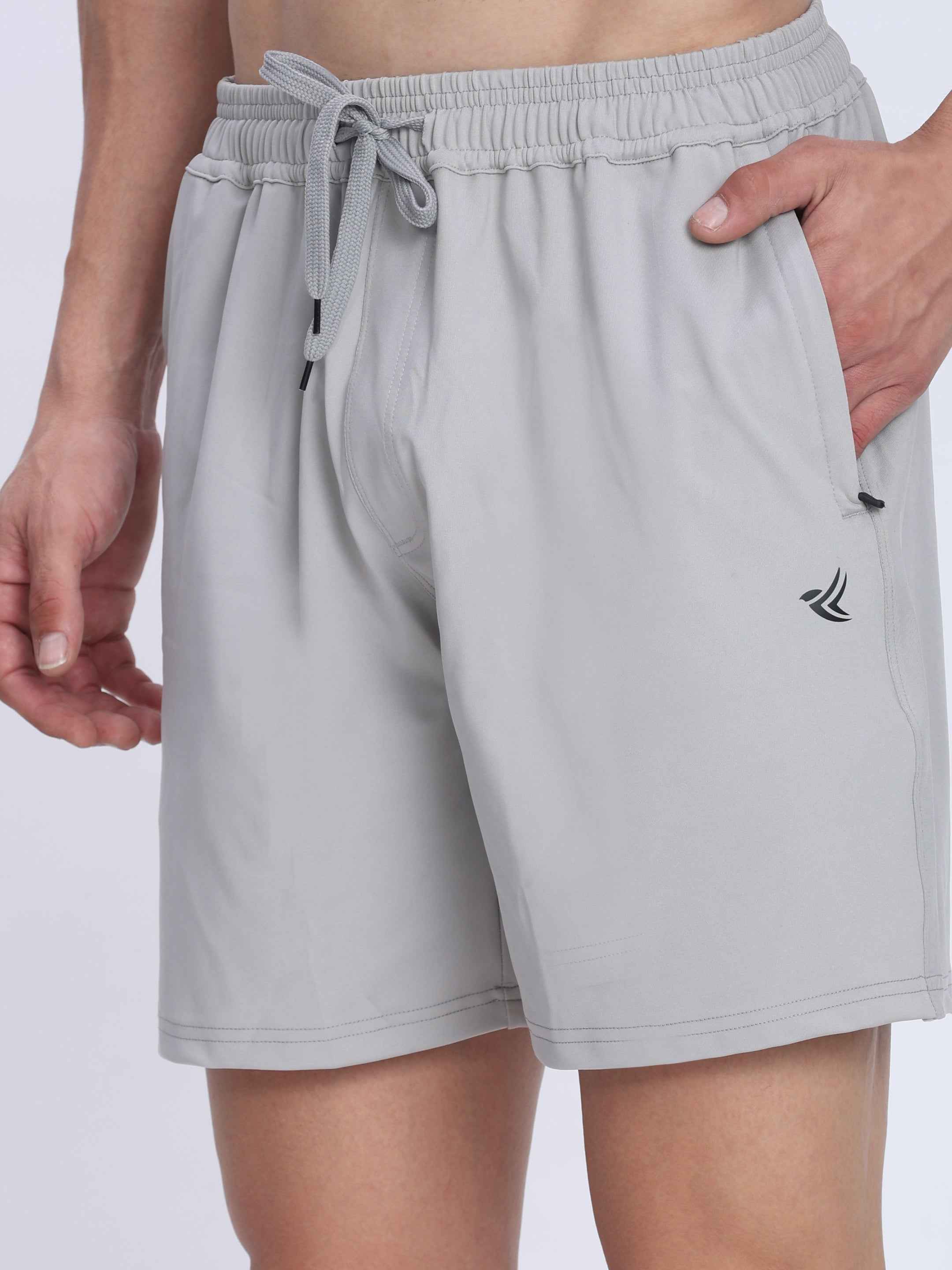 Dpassion Men Training Shorts Light Grey Quick Dry Activewear