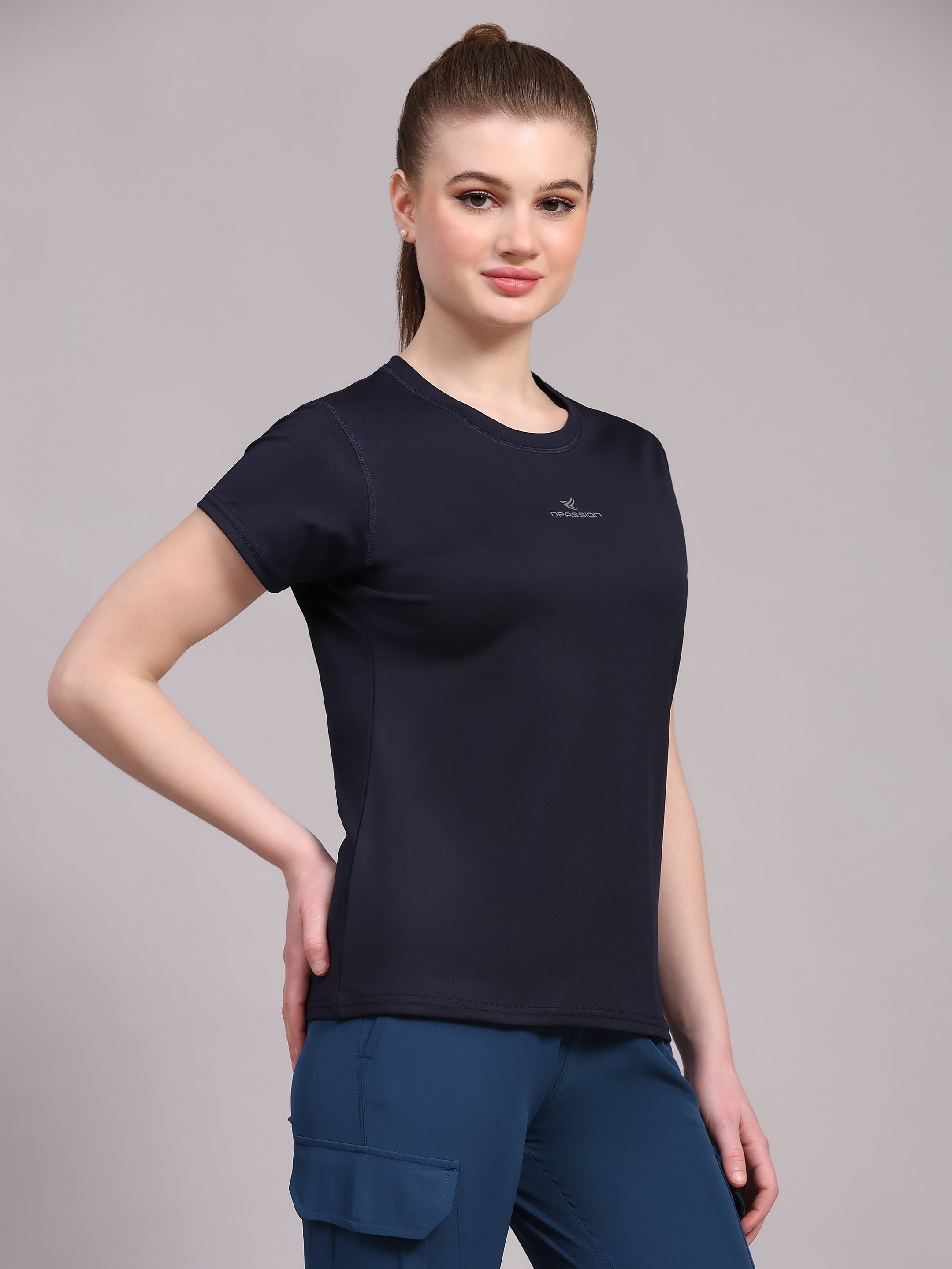 Imported Taiwan 4 way Lycra 190 GSM Women T-Shirt