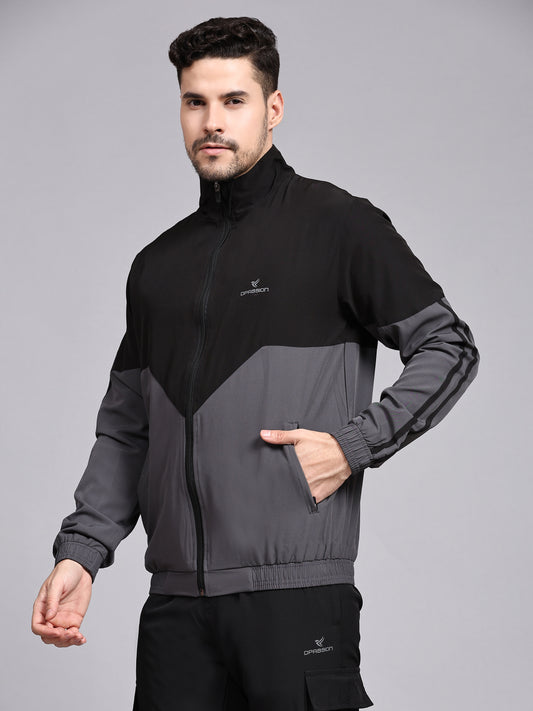 Colourblocked Polyester Regular fit Track Suit for Men