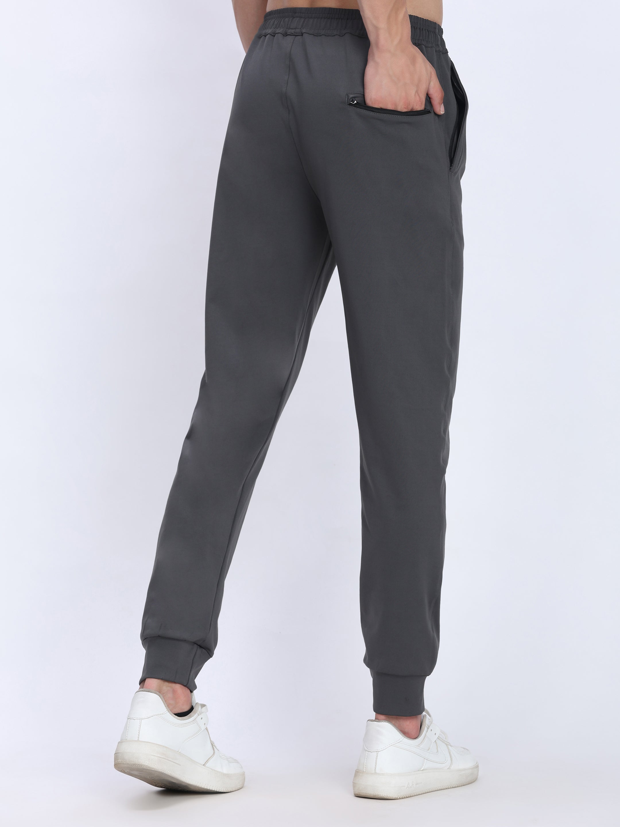 Men's Hyper-Flex Training Joggers | Adaptive Drawstring, Zip Pockets & Premium Spandex Comfort