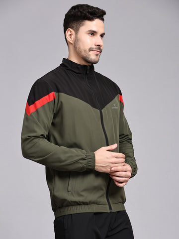 Dpassion Men Colorblock Zip Jacket Premium Gym Training Activewear - Dpassion