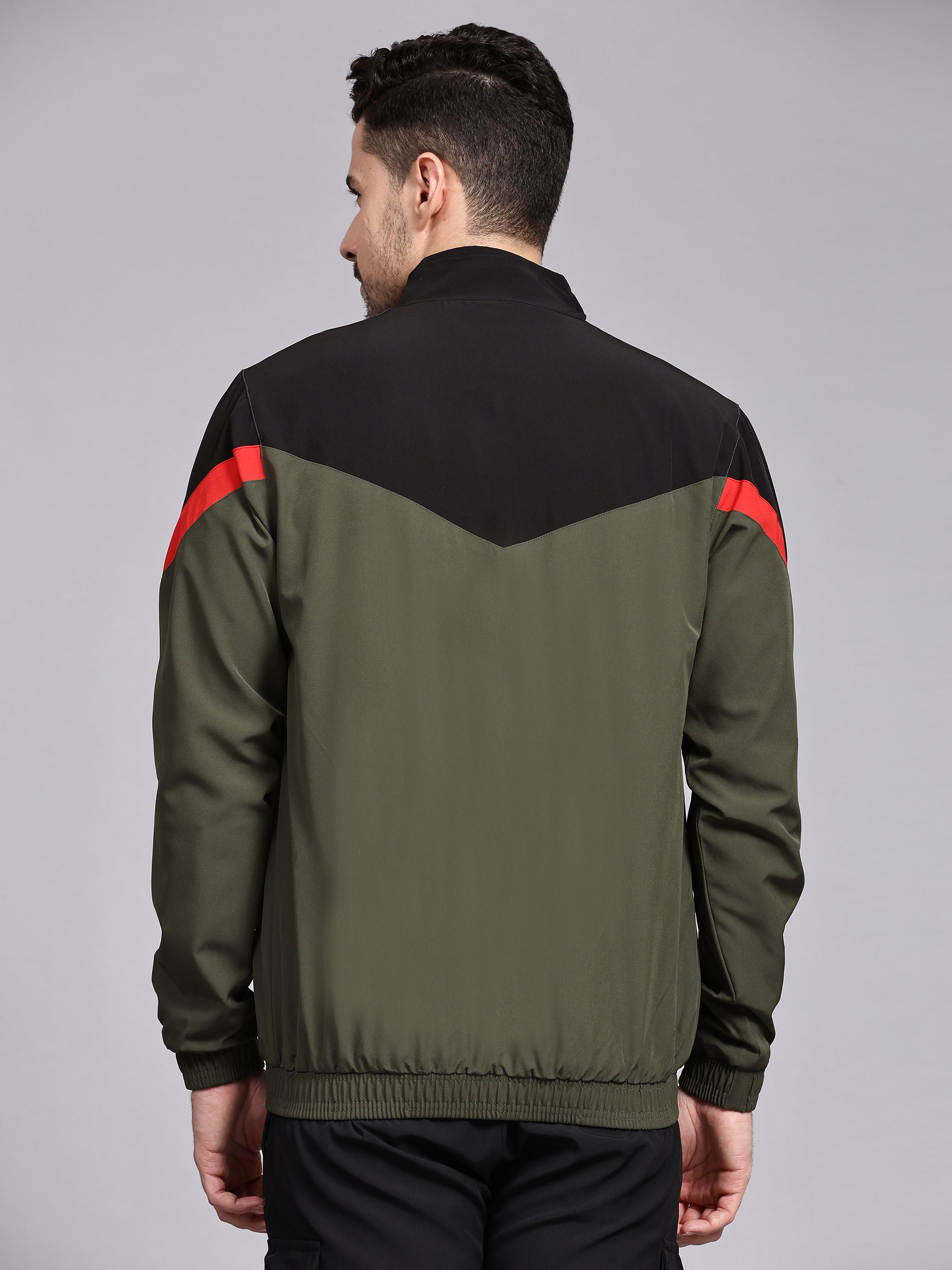 Dpassion Men Colorblock Zip Jacket Premium Gym Training Activewear - Dpassion