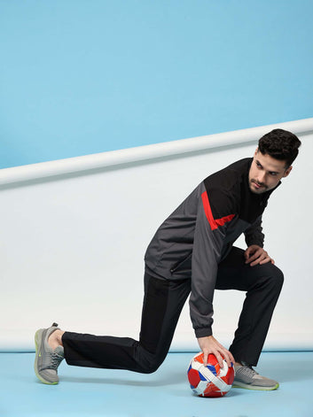 Regular fit sports track pants for men