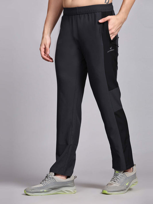 Regular fit sports track pants for men