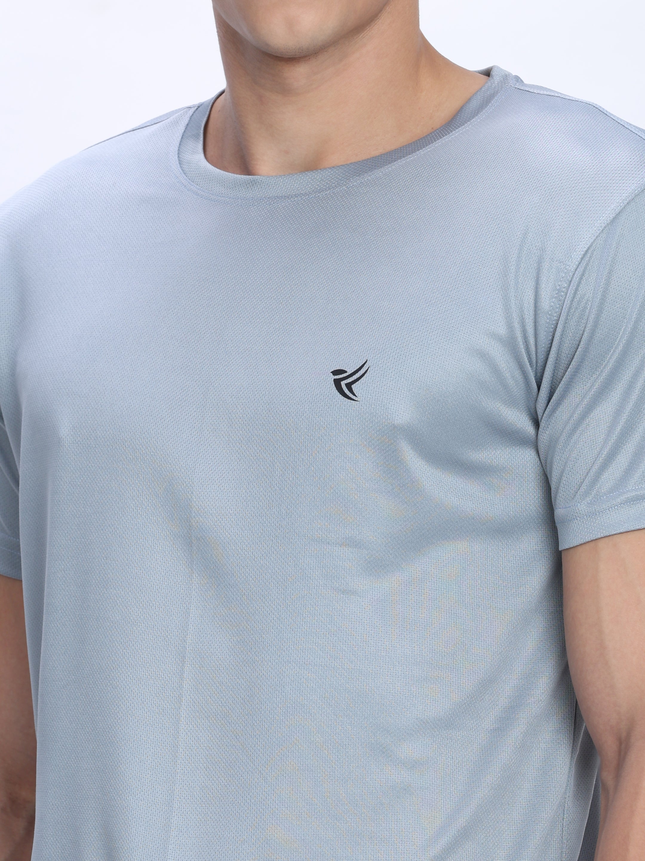Dpassion Grey Performance T-Shirt Quick Dry Breathable Activewear - Dpassion