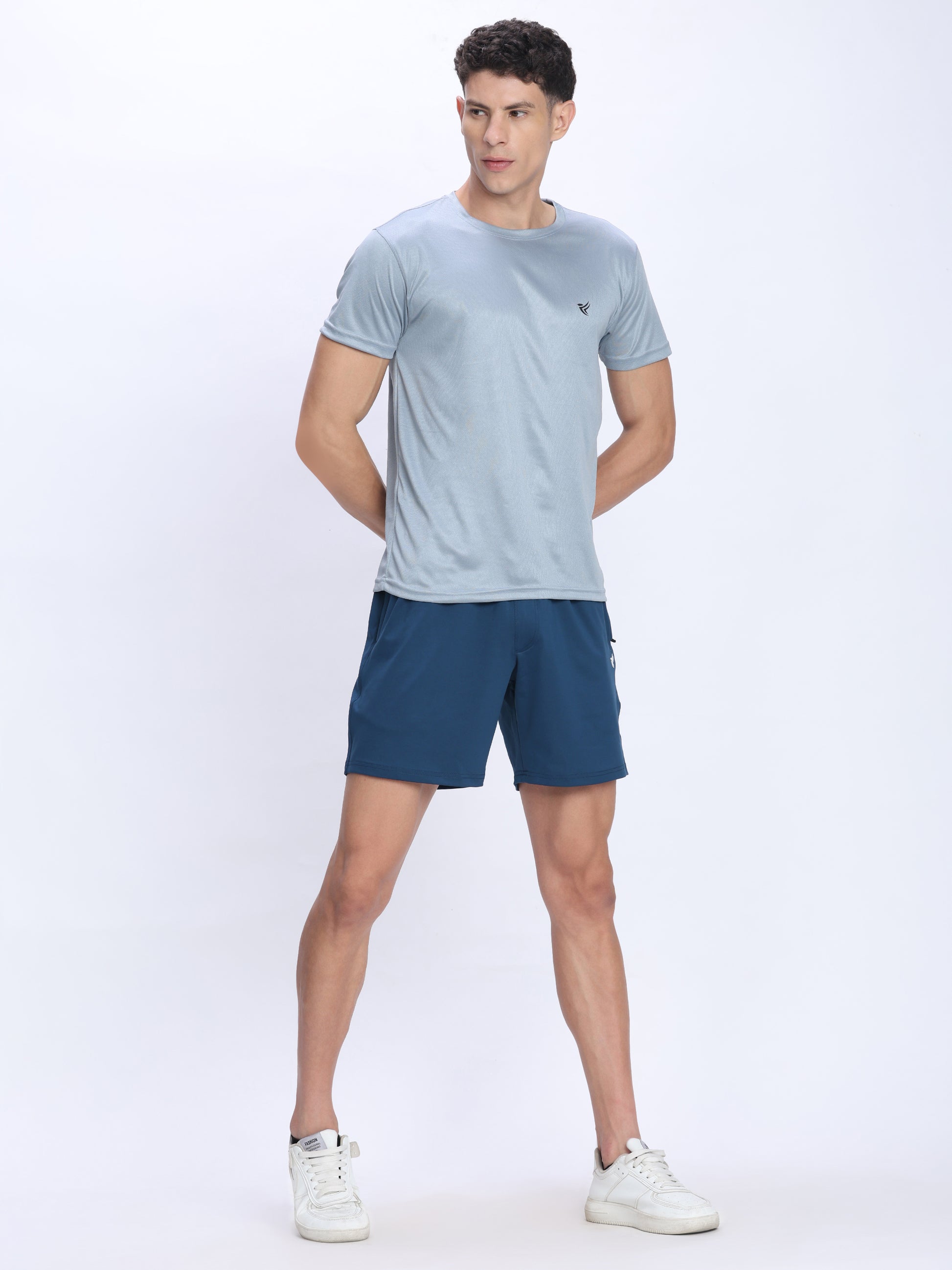 Dpassion Grey Performance T-Shirt Quick Dry Breathable Activewear - Dpassion