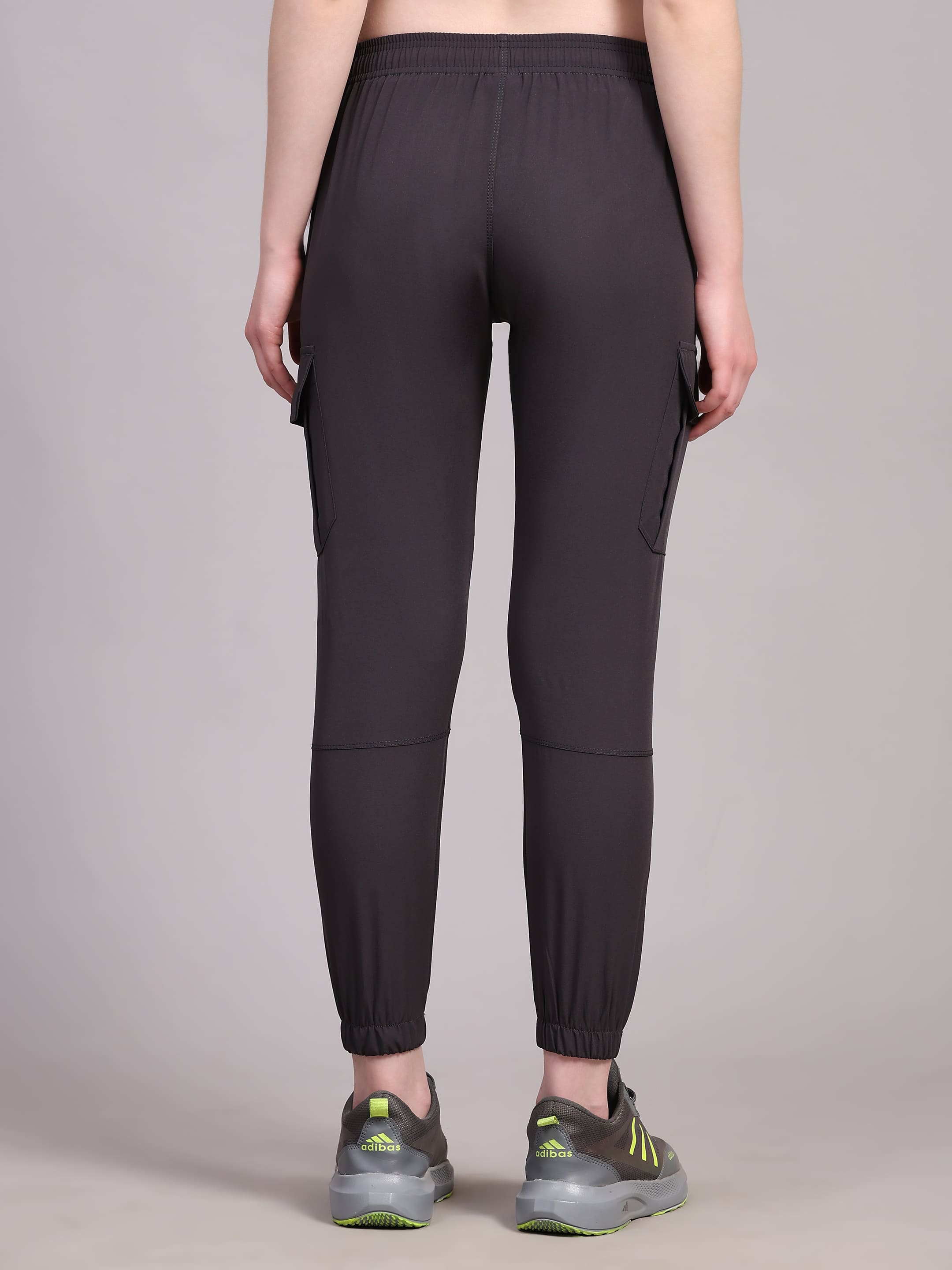 Dpassion Women’s Dark Brown Slim Fit Training Track Pants - Dpassion