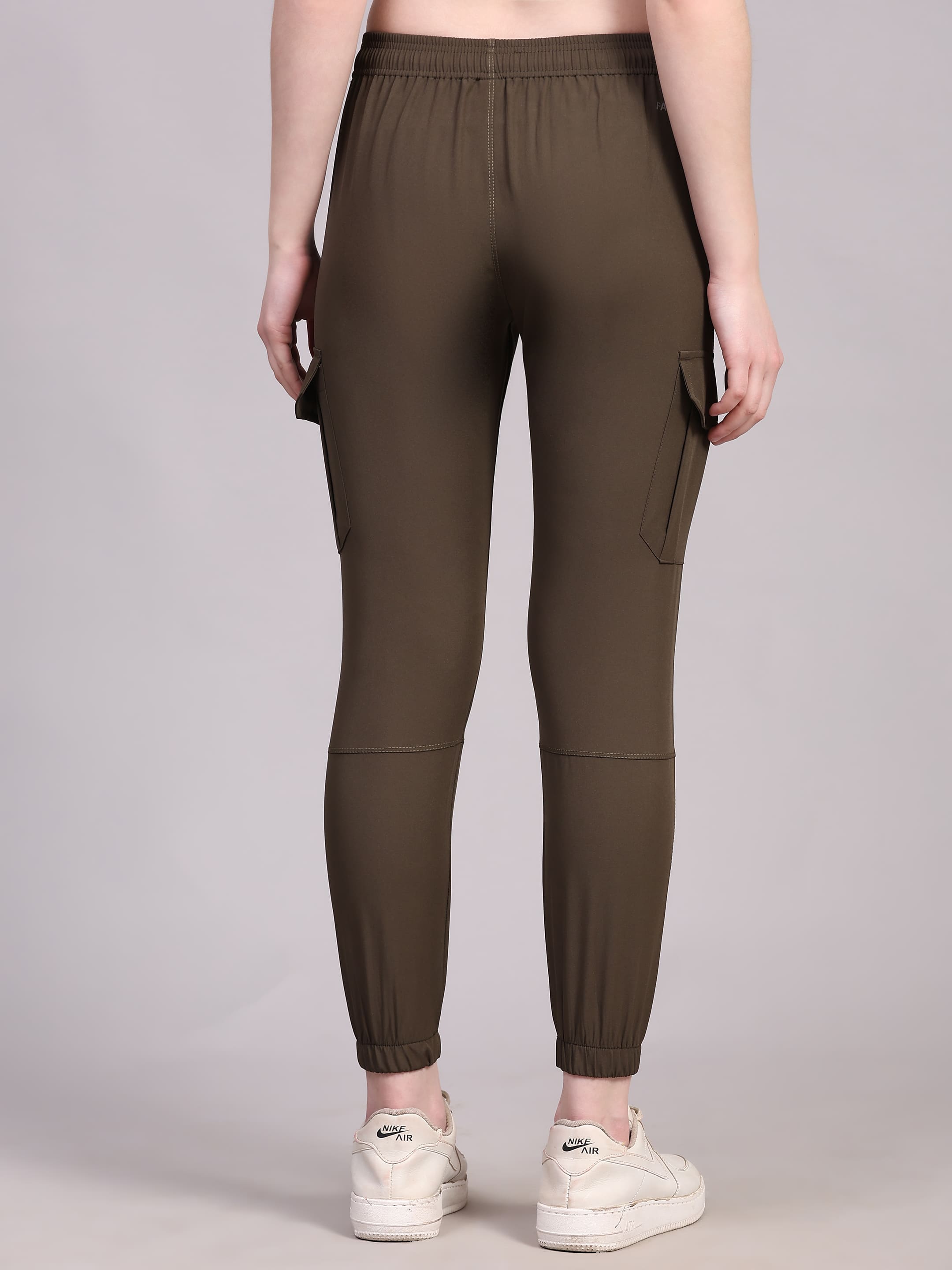 Dpassion Women’s Olive Slim Fit Training Track Pants Activewear - Dpassion