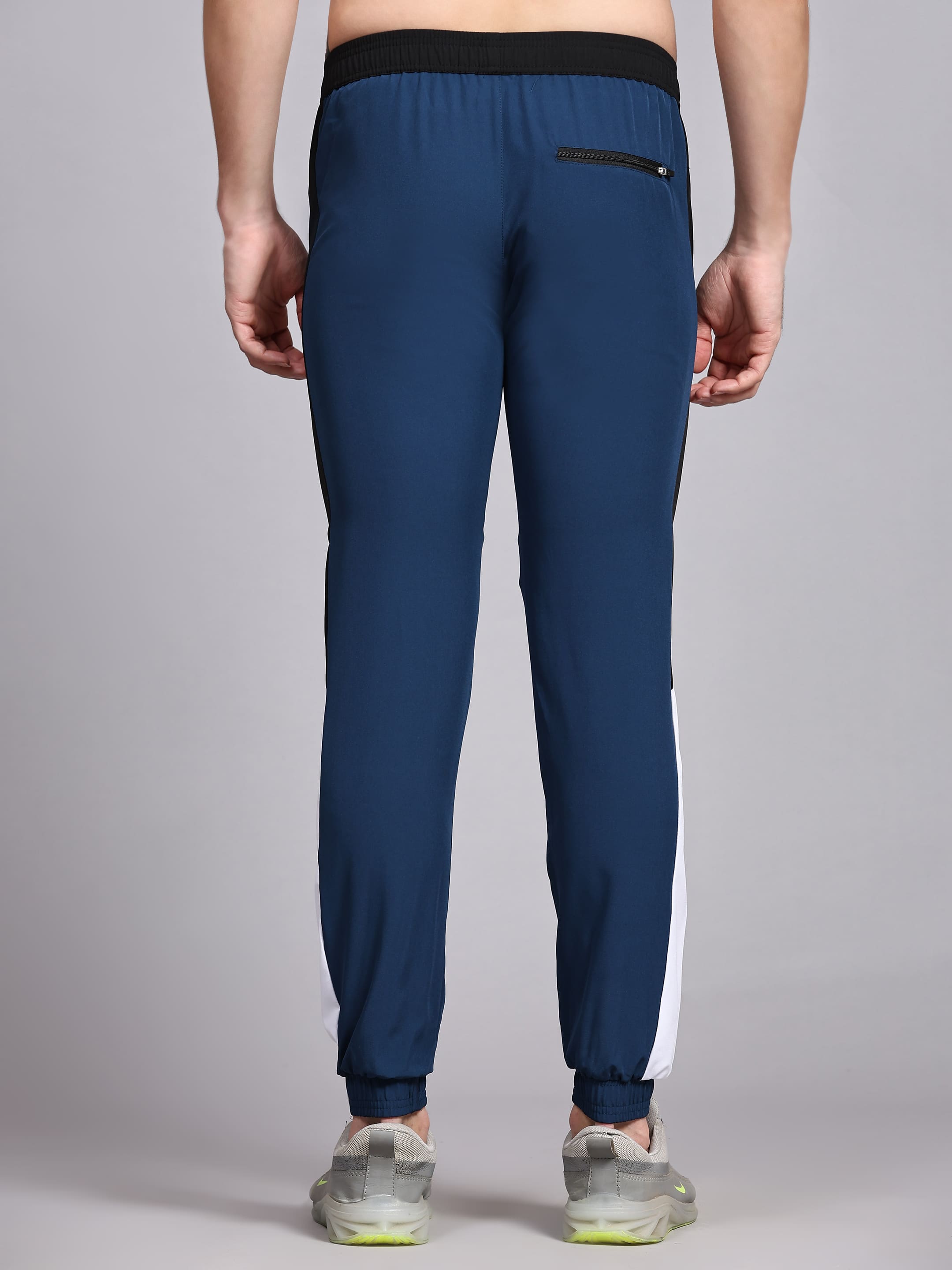Dpassion Men Navy Slim Fit Track Pants Joggers Gym Activewear - Dpassion