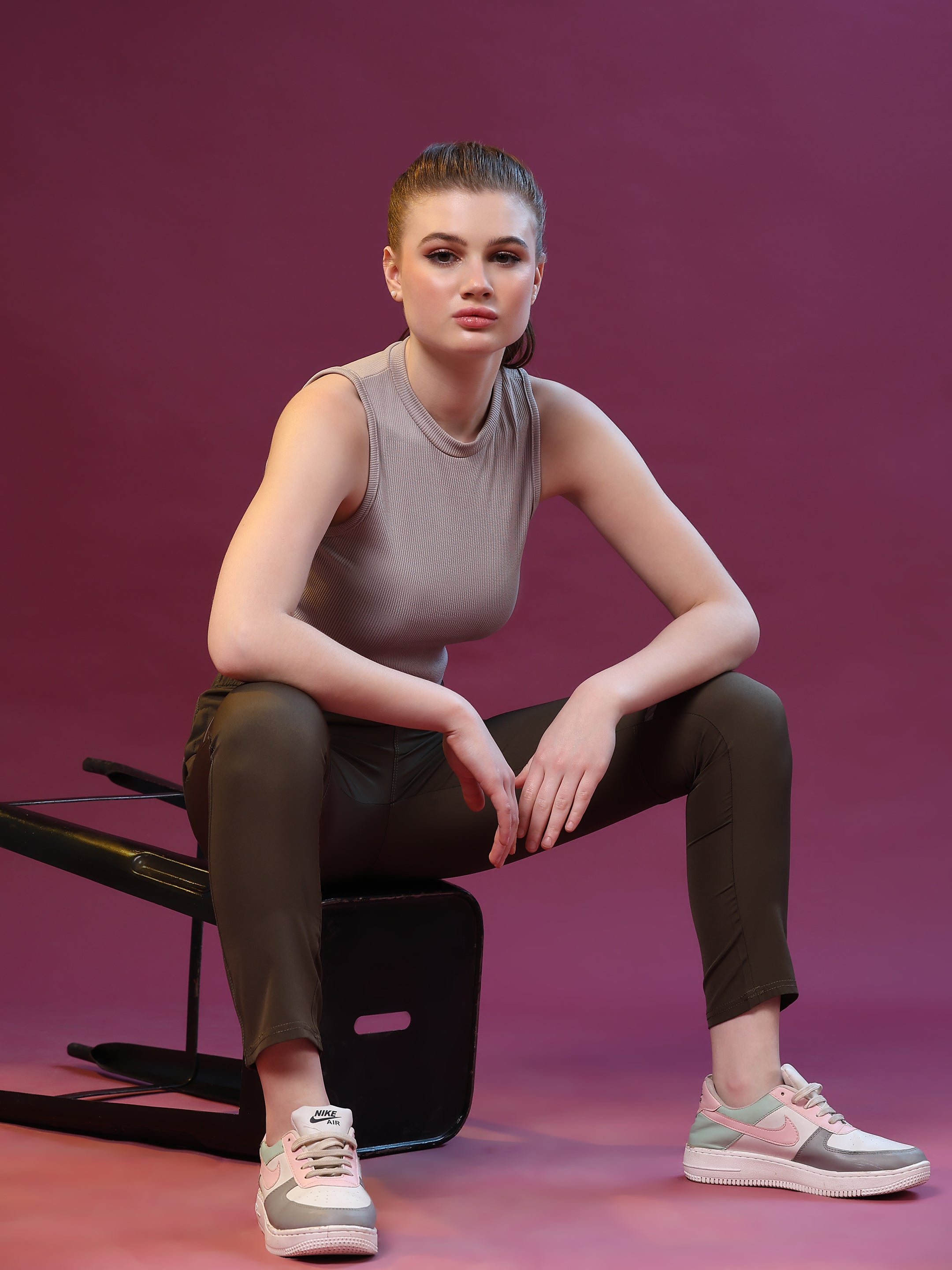 Imported NS Lycra 150 GSM Women Gym Track Pants
