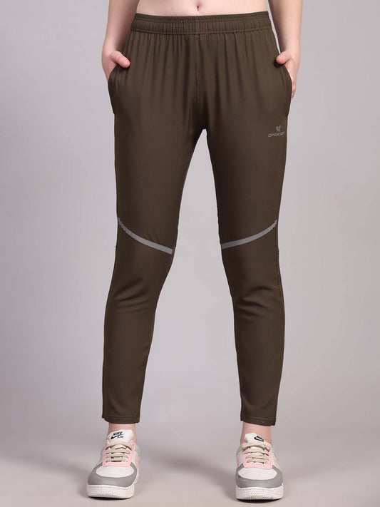 Regular fit sports track pants for women