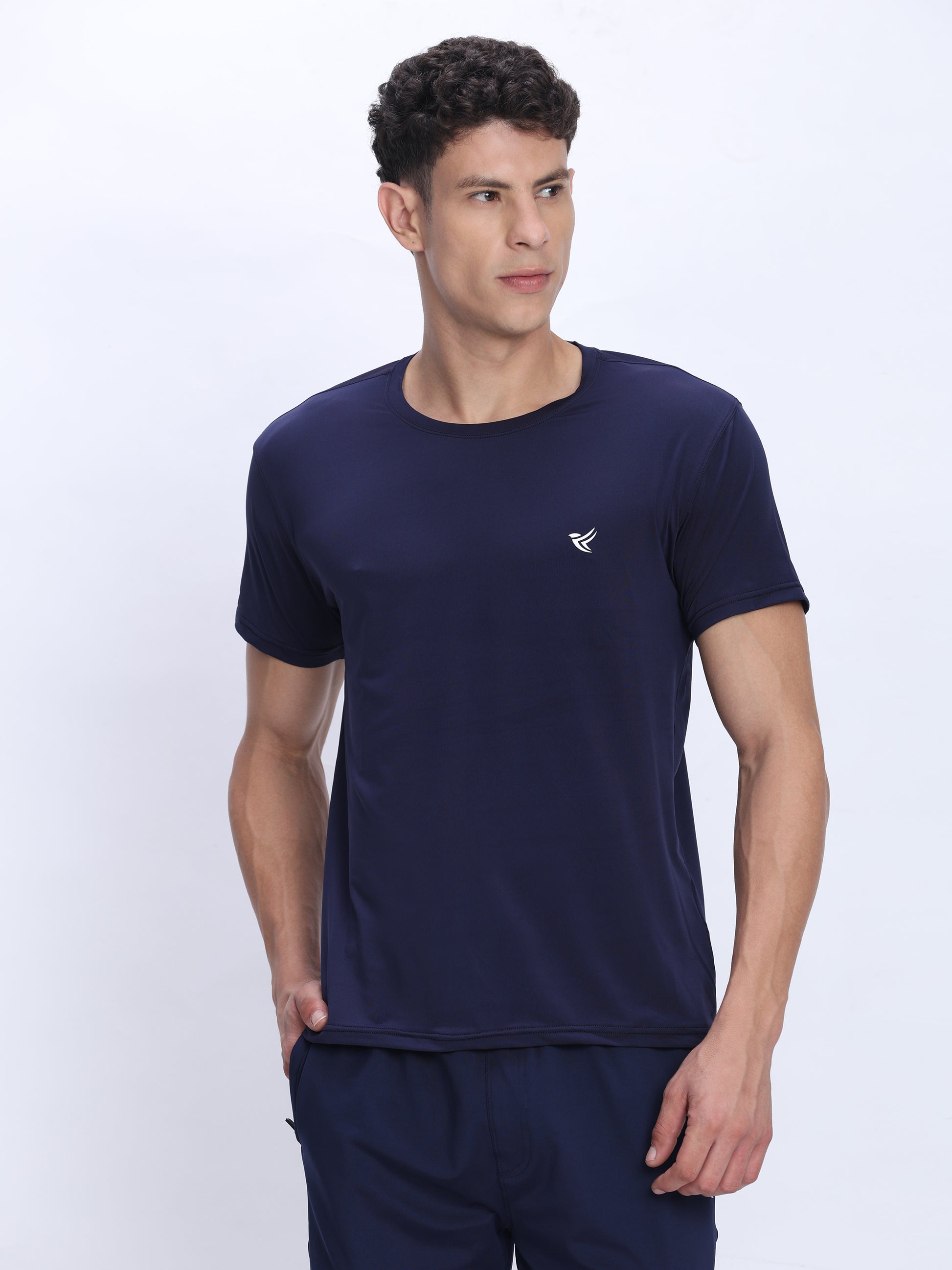 Dpassion Navy Performance T-Shirt Quick Dry Stretch Activewear - Dpassion