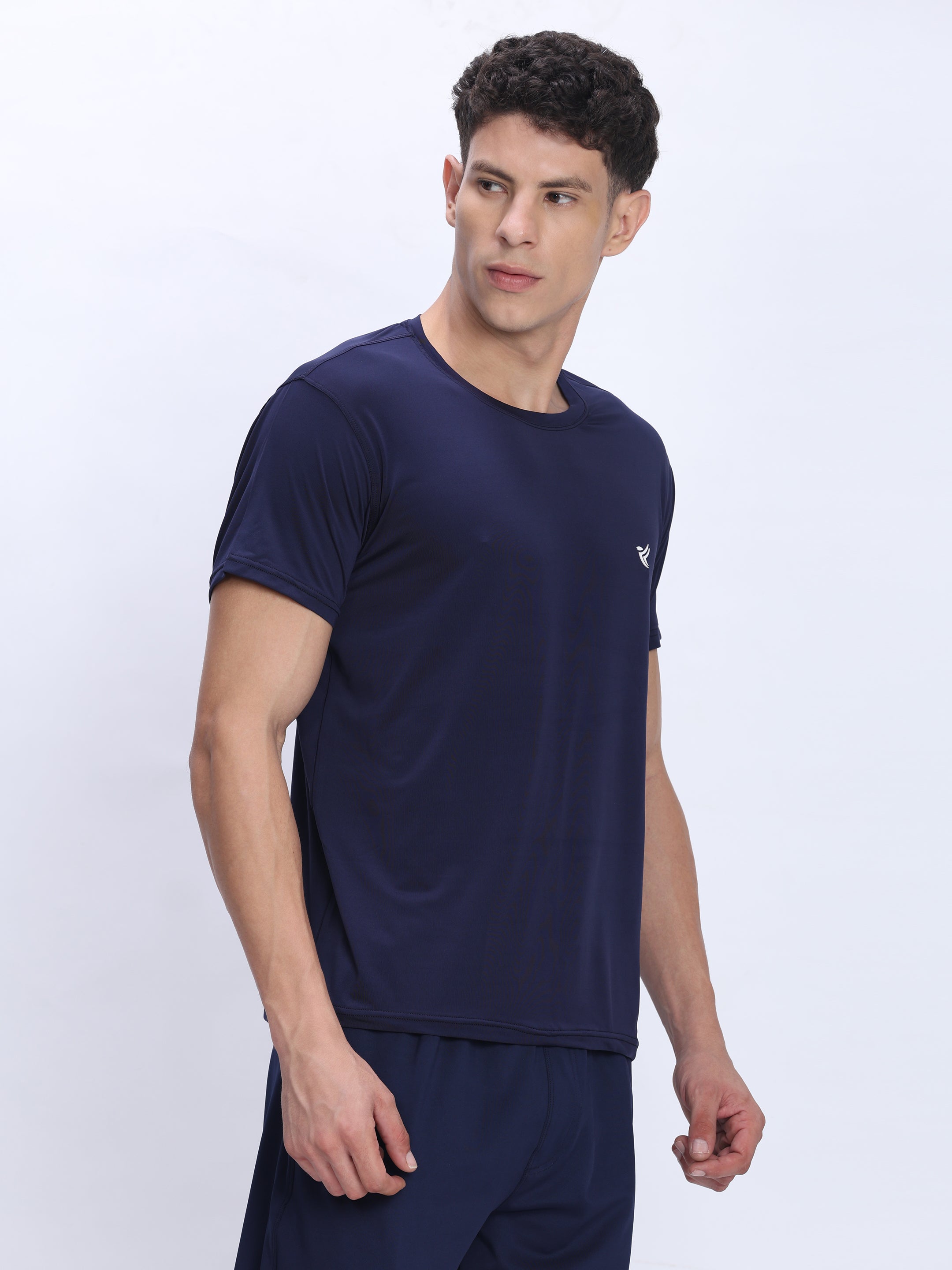 Dpassion Navy Performance T-Shirt Quick Dry Stretch Activewear - Dpassion