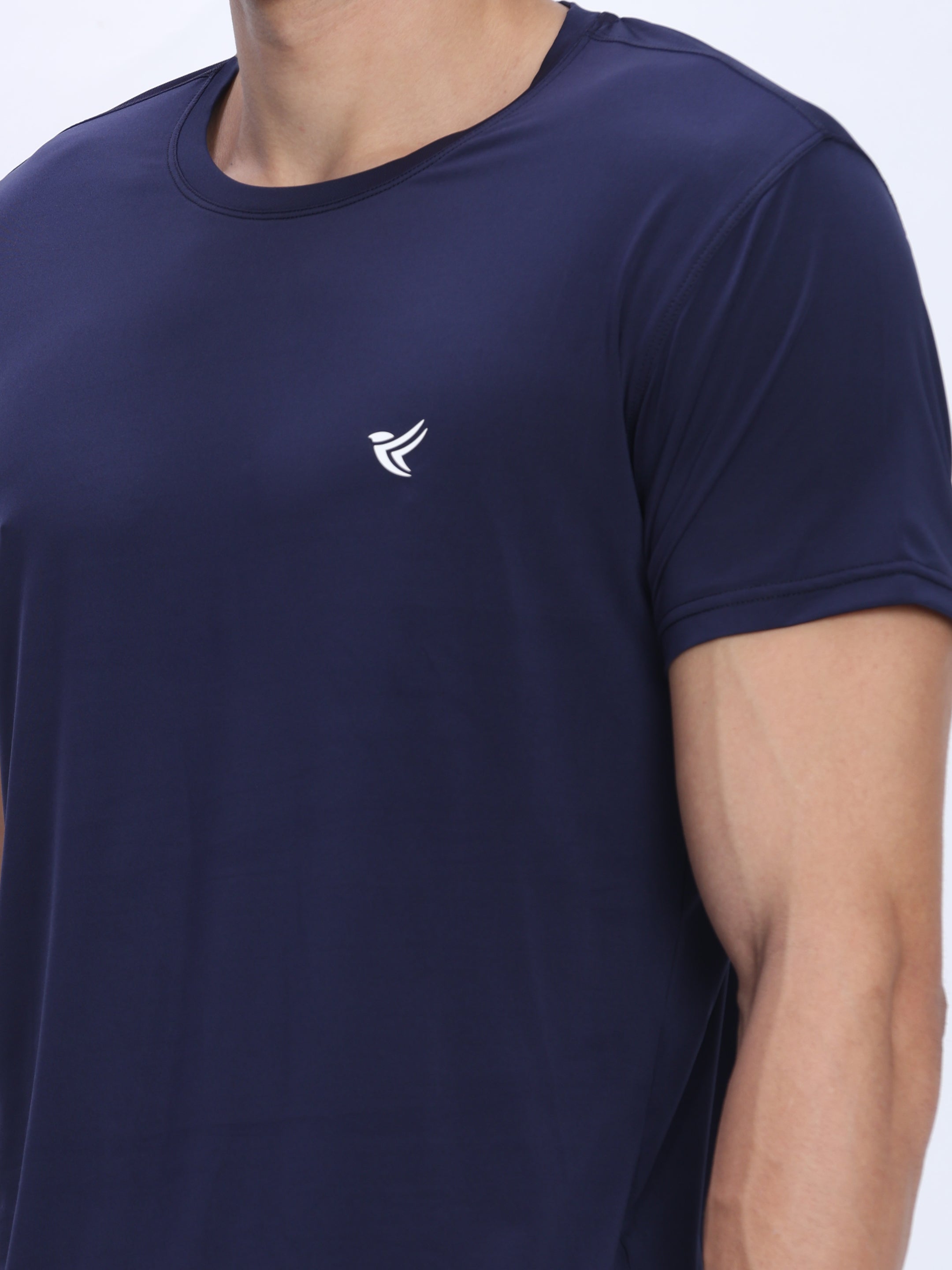 Dpassion Navy Performance T-Shirt Quick Dry Stretch Activewear - Dpassion