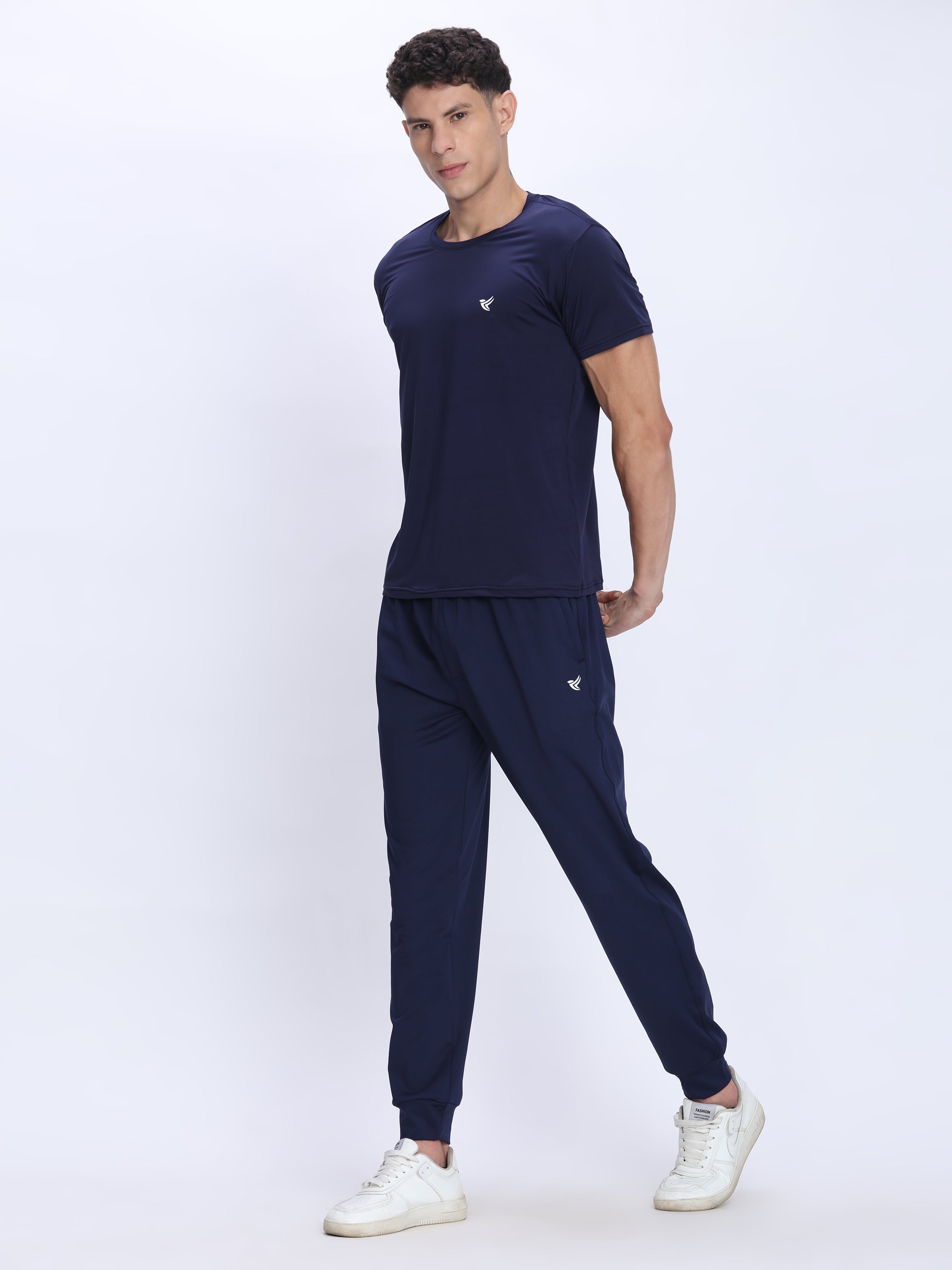 Dpassion Navy Performance T-Shirt Quick Dry Stretch Activewear - Dpassion