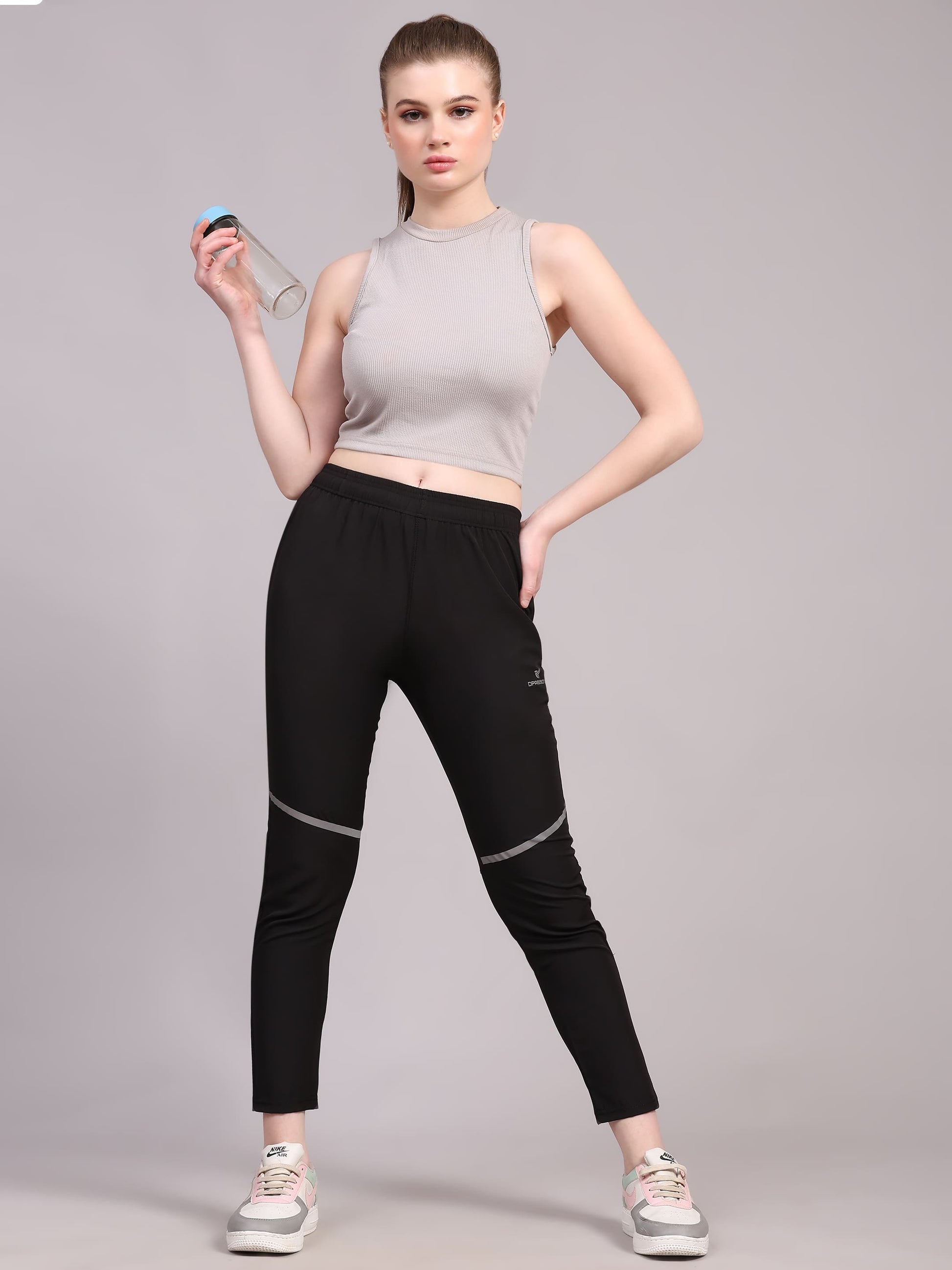 Dpassion Women Active Flex Black Training Pants - Dpassion