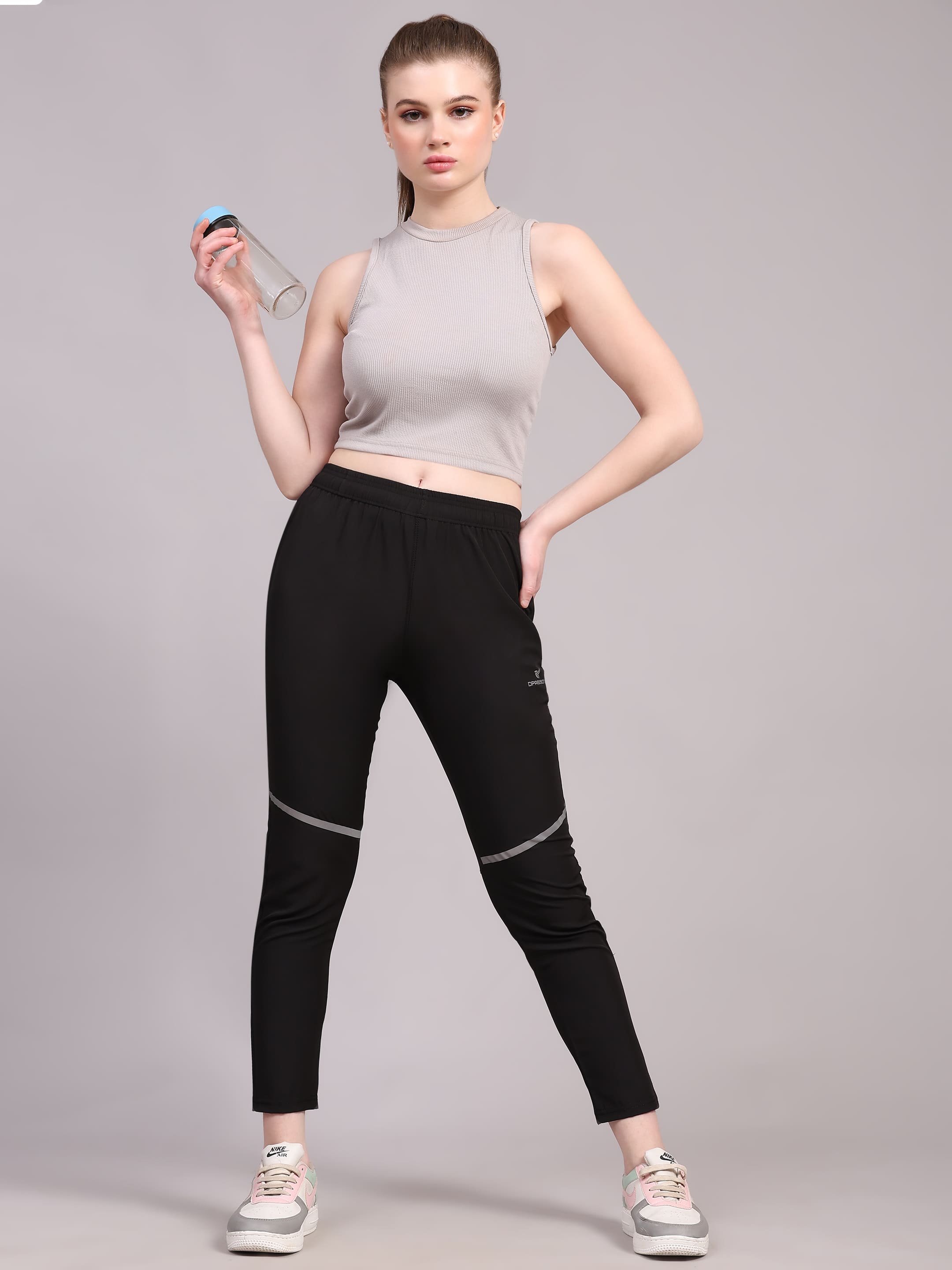 Dpassion Women Active Flex Black Training Pants - Dpassion