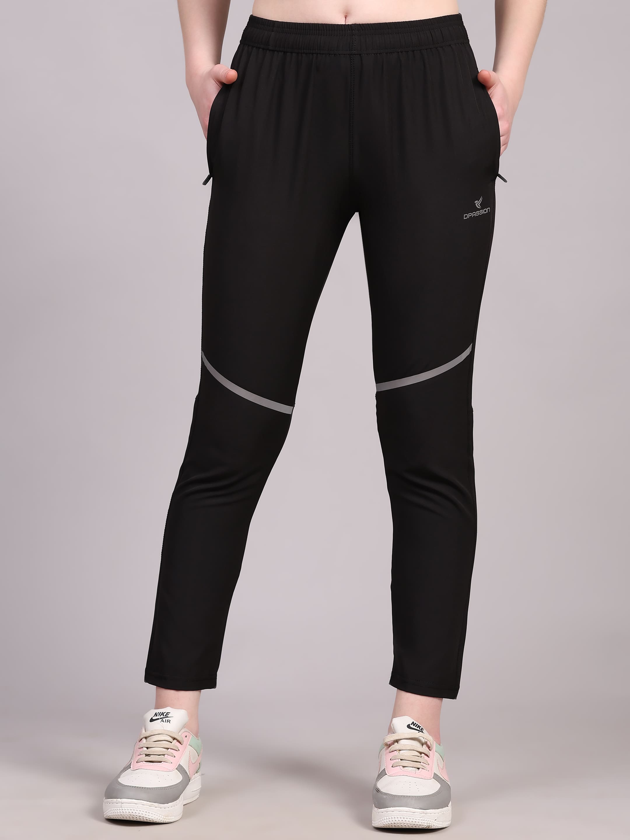 Dpassion Women Active Flex Black Training Pants - Dpassion