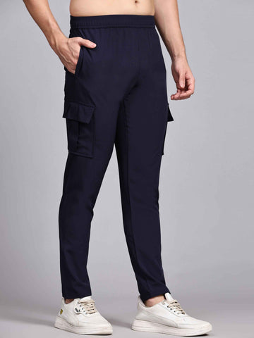 Dpassion Men’s Cargo Track Pants - Stretch Activewear for Ultimate Performance