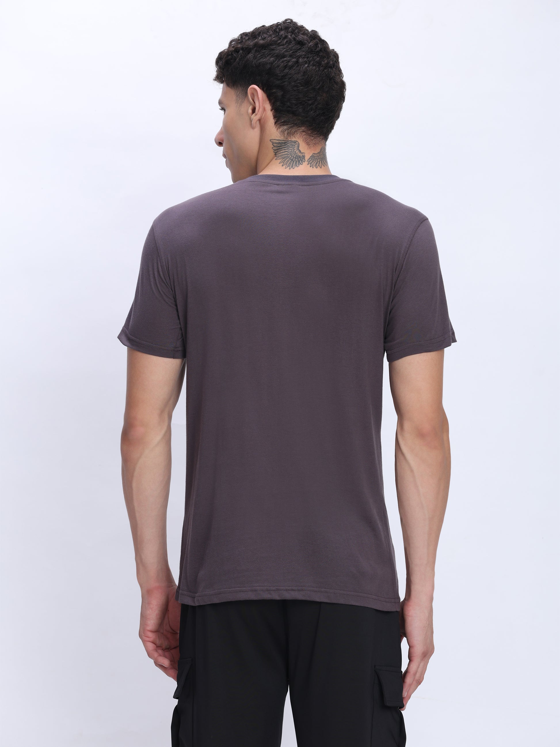 Dpassion Men Essential Cotton Active T Shirt Performance Gym Wear - Dpassion