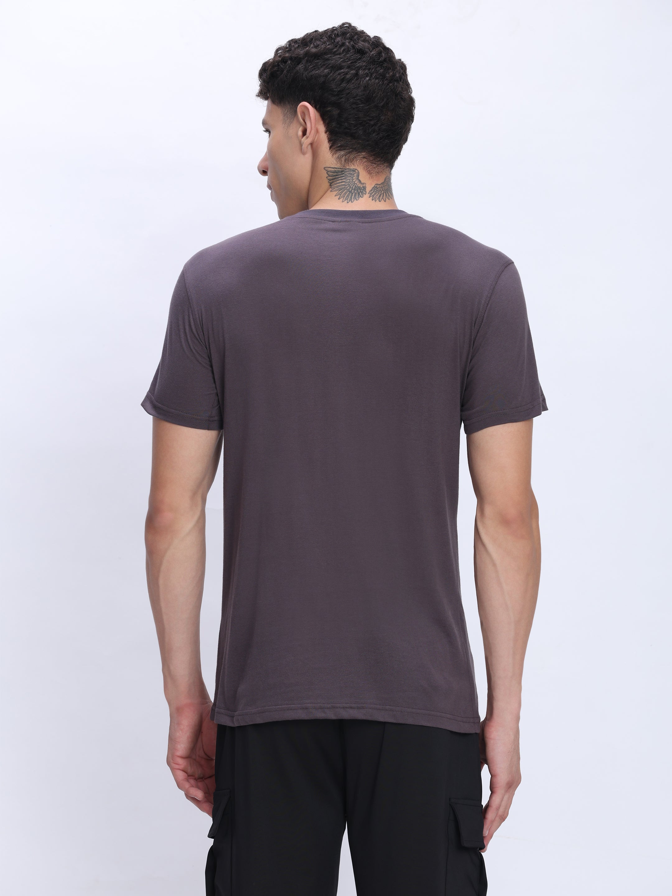 Dpassion Men Essential Cotton Active T Shirt Performance Gym Wear - Dpassion