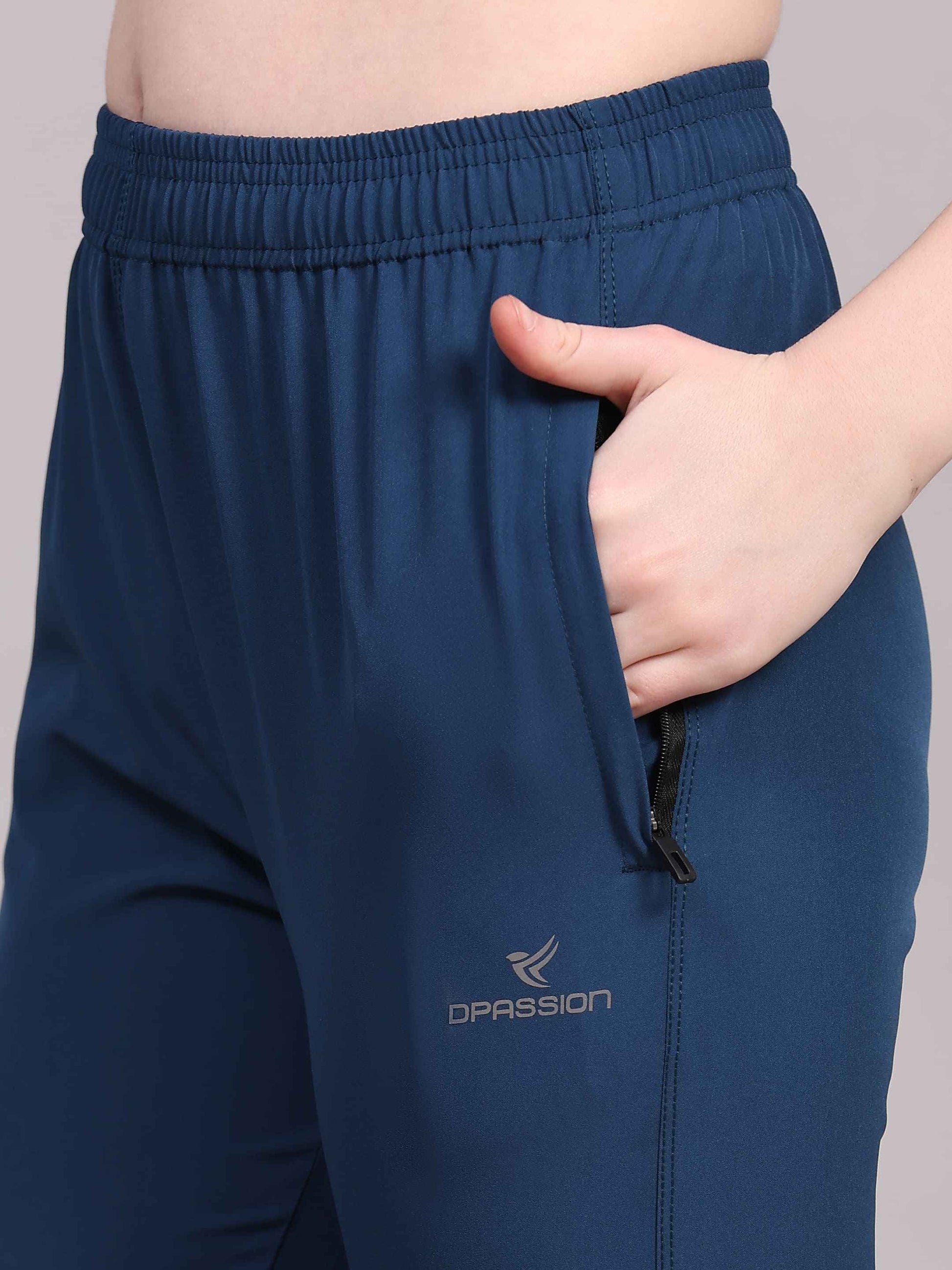 Dpassion Women Active Flex Blue Training Pants