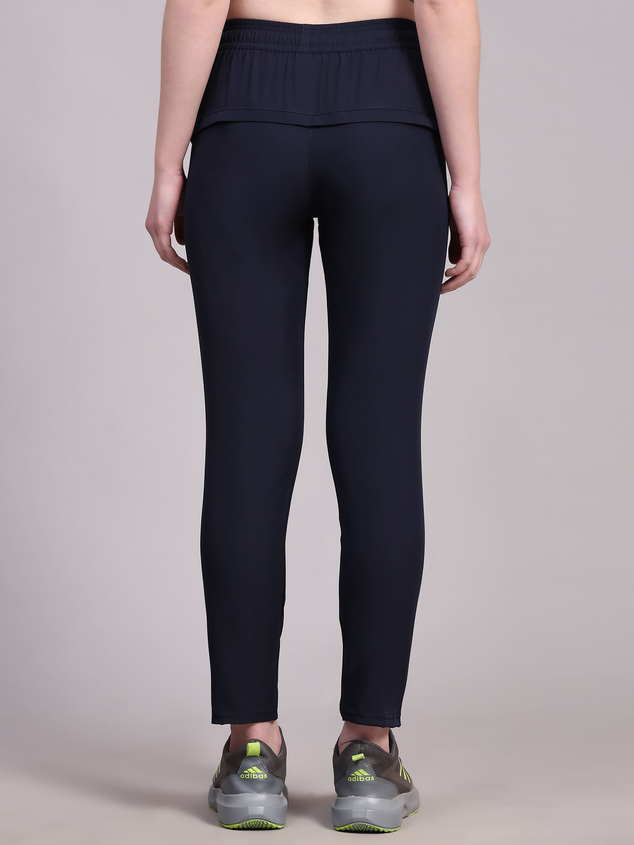 Dpassion Women’s Navy Fast-Dry Training Track Pants – Slim Fit Activewear - Dpassion