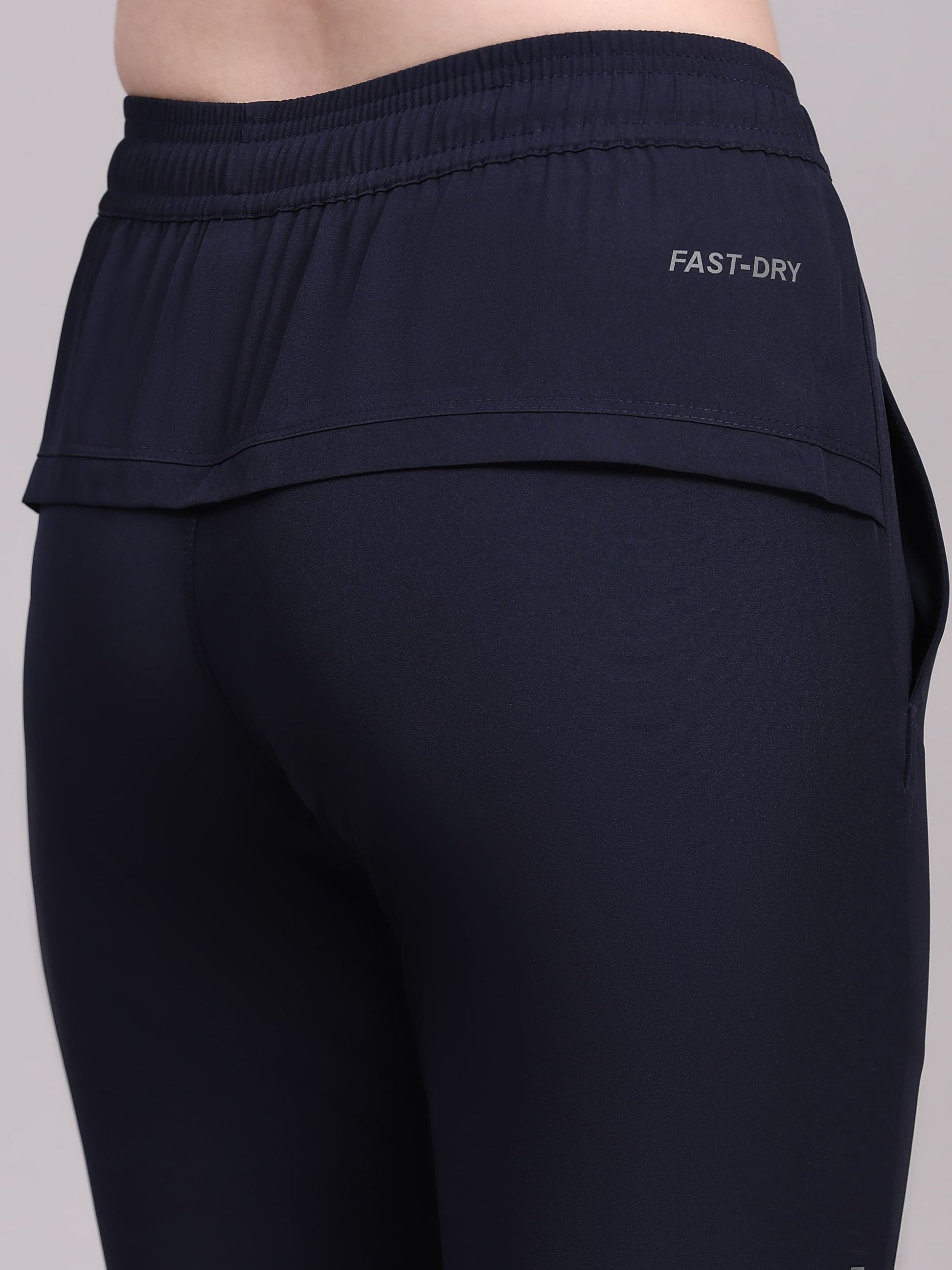 Dpassion Women’s Navy Fast-Dry Training Track Pants – Slim Fit Activewear