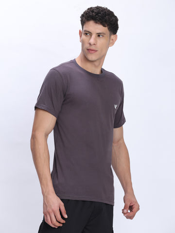 Dpassion Men Essential Cotton Active T Shirt Performance Gym Wear - Dpassion