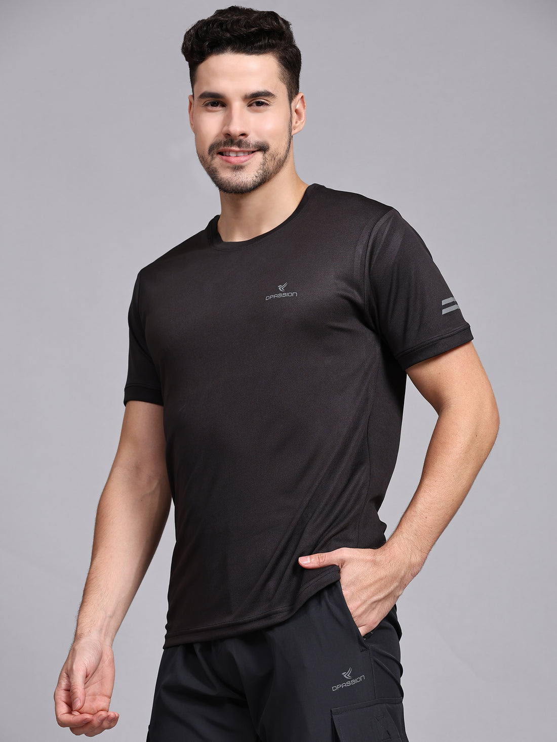 180 GSM Dot Knit Regular T Shirt