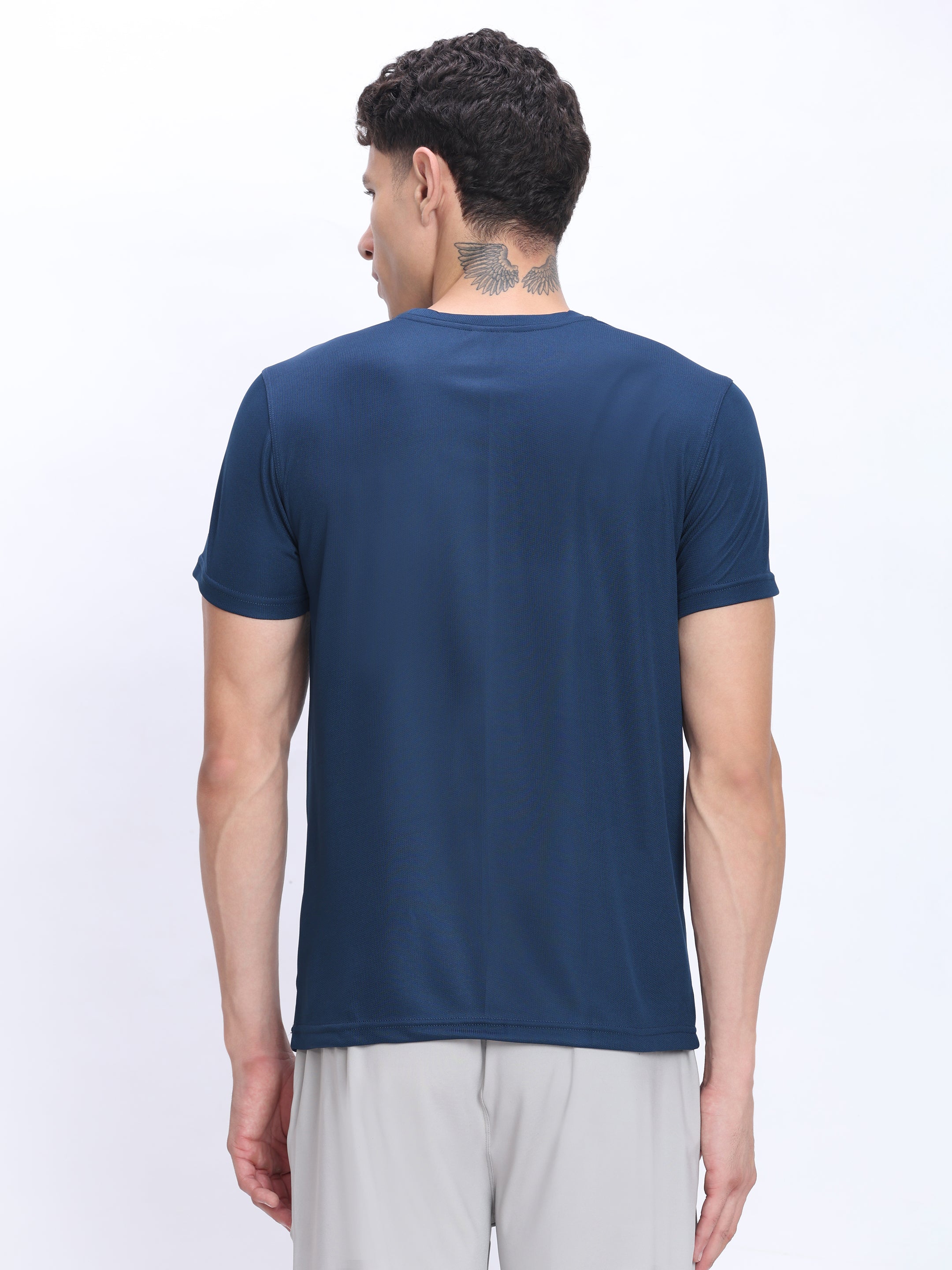 Dpassion Royal Blue Performance T-Shirt Quick Dry Breathable Activewear - Dpassion
