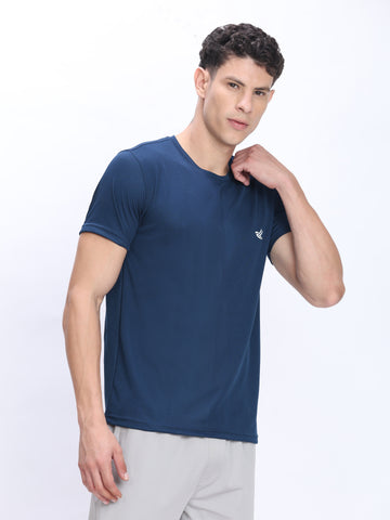 Dpassion Royal Blue Performance T-Shirt Quick Dry Breathable Activewear - Dpassion