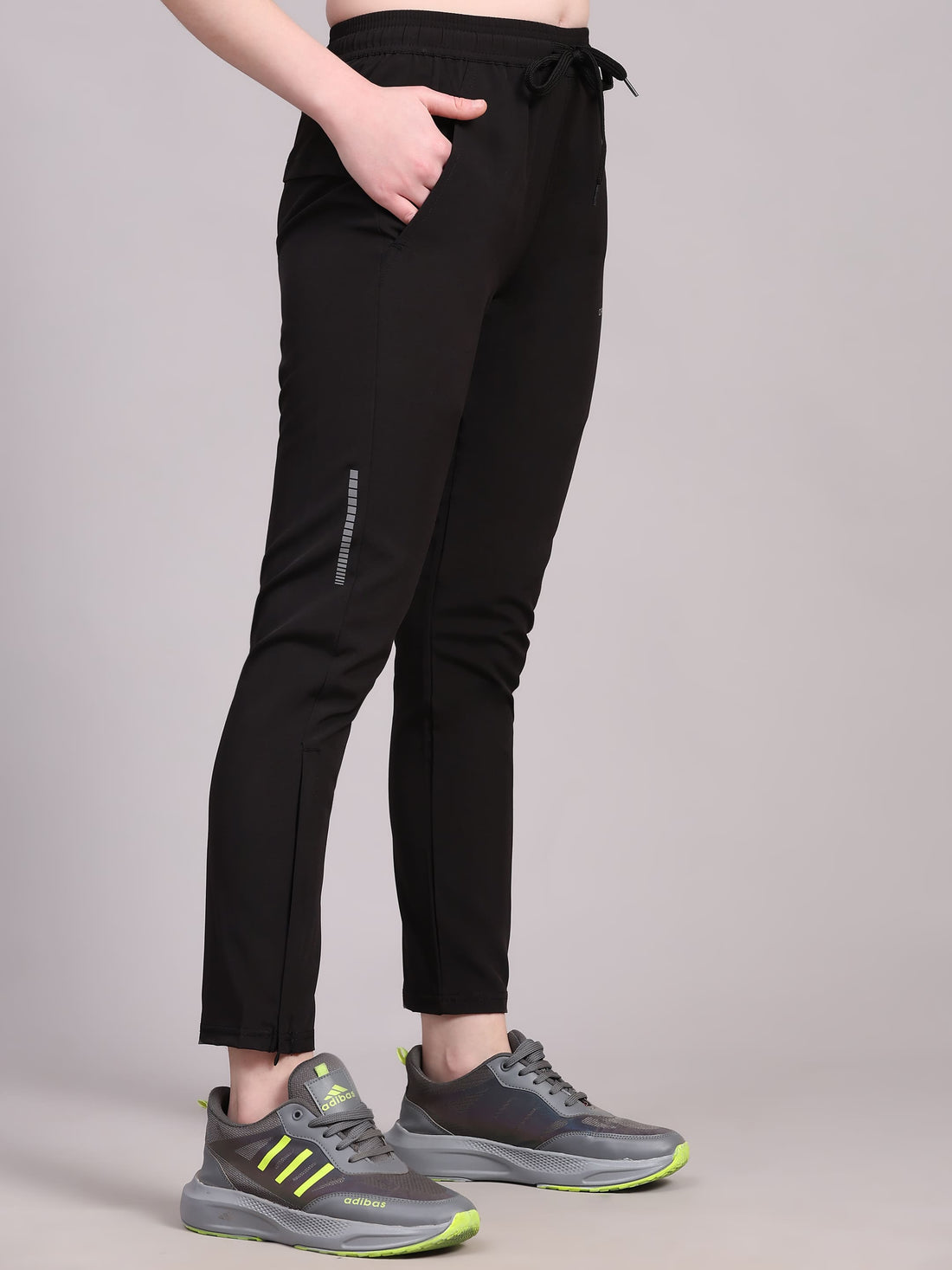 Dpassion Women’s Core Black Training Track Pants – Slim Fit Activewear - Dpassion