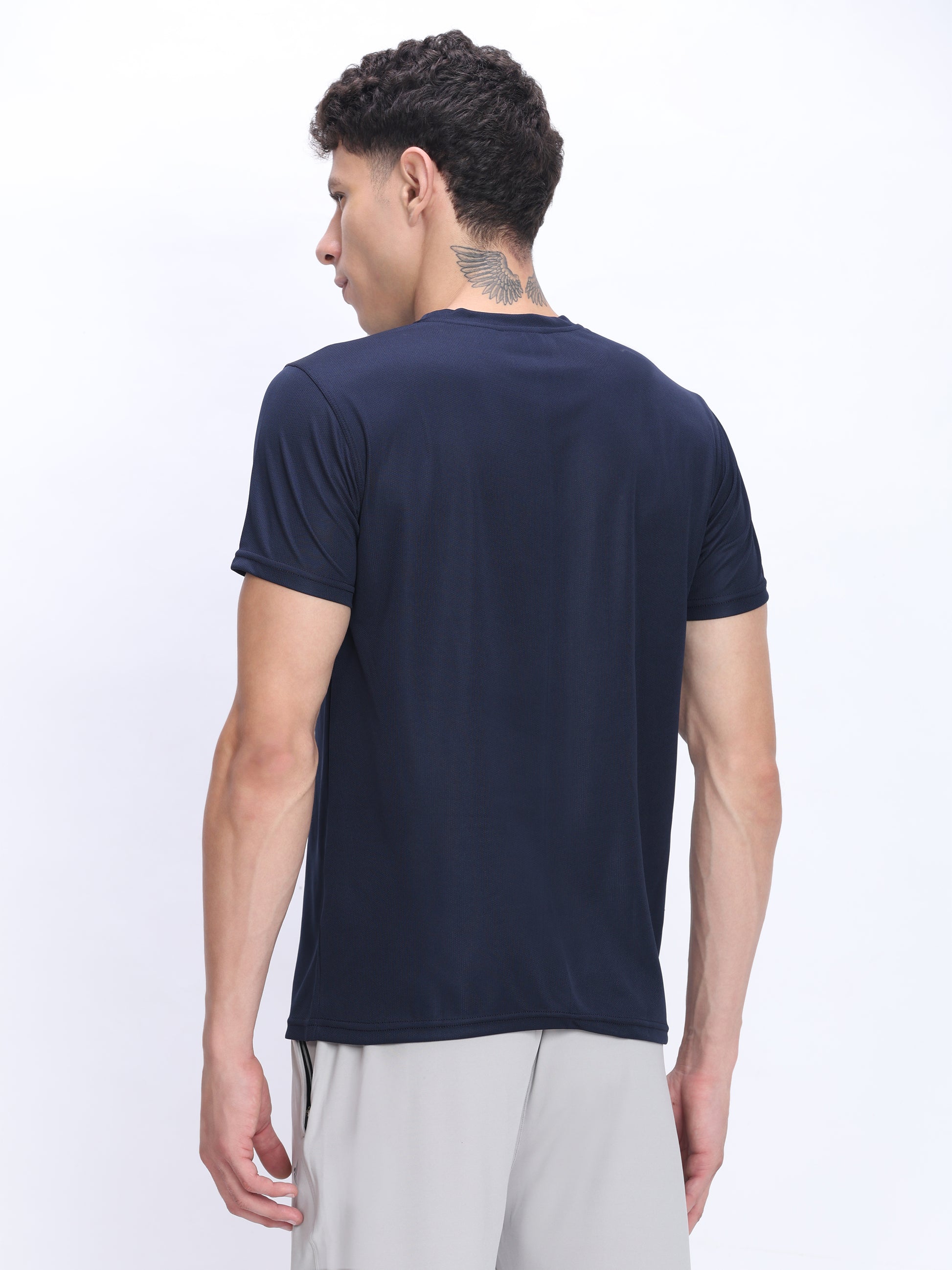 Dpassion Navy Performance T-Shirt Quick Dry Breathable Activewear - Dpassion