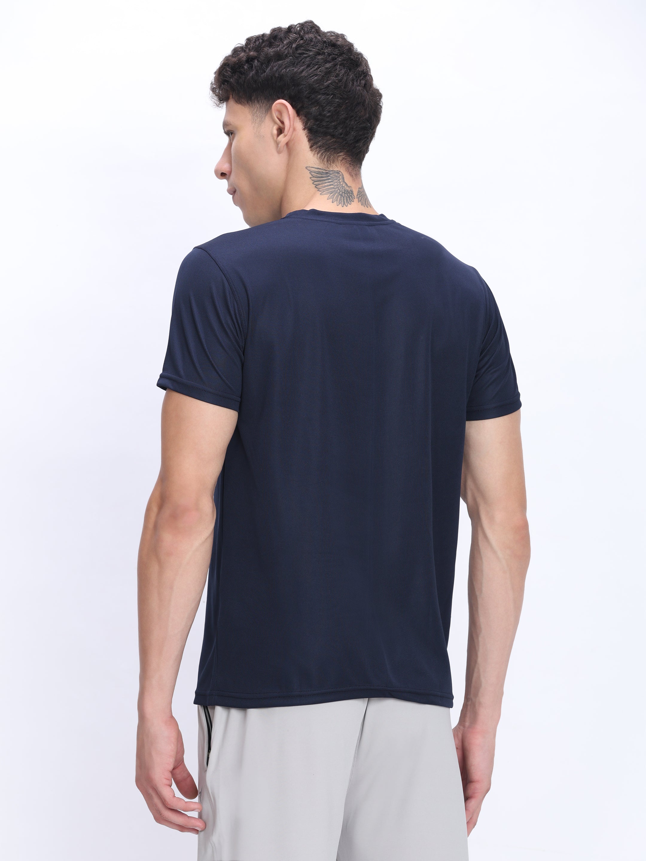 Dpassion Navy Performance T-Shirt Quick Dry Breathable Activewear - Dpassion