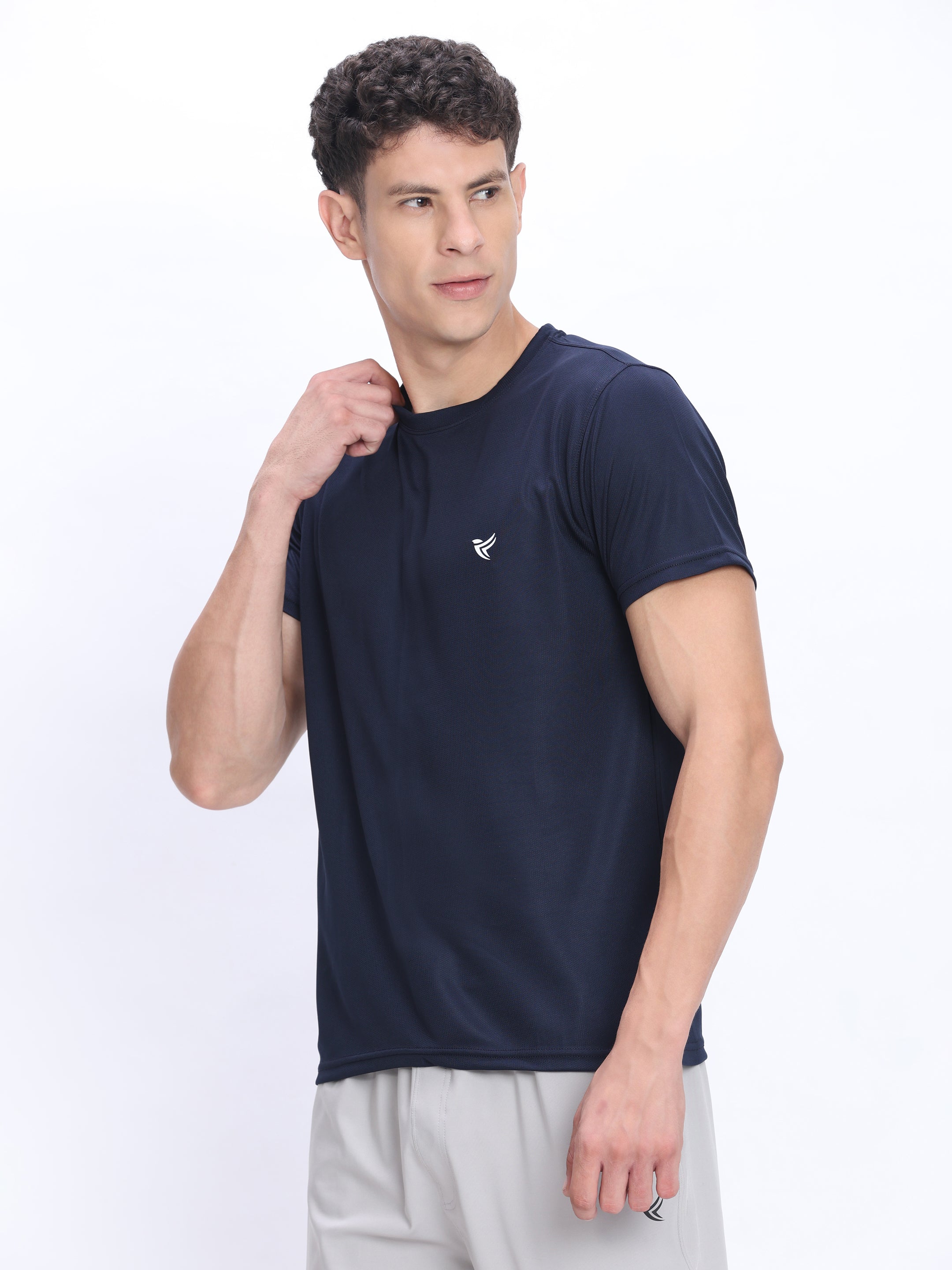 Dpassion Navy Performance T-Shirt Quick Dry Breathable Activewear - Dpassion