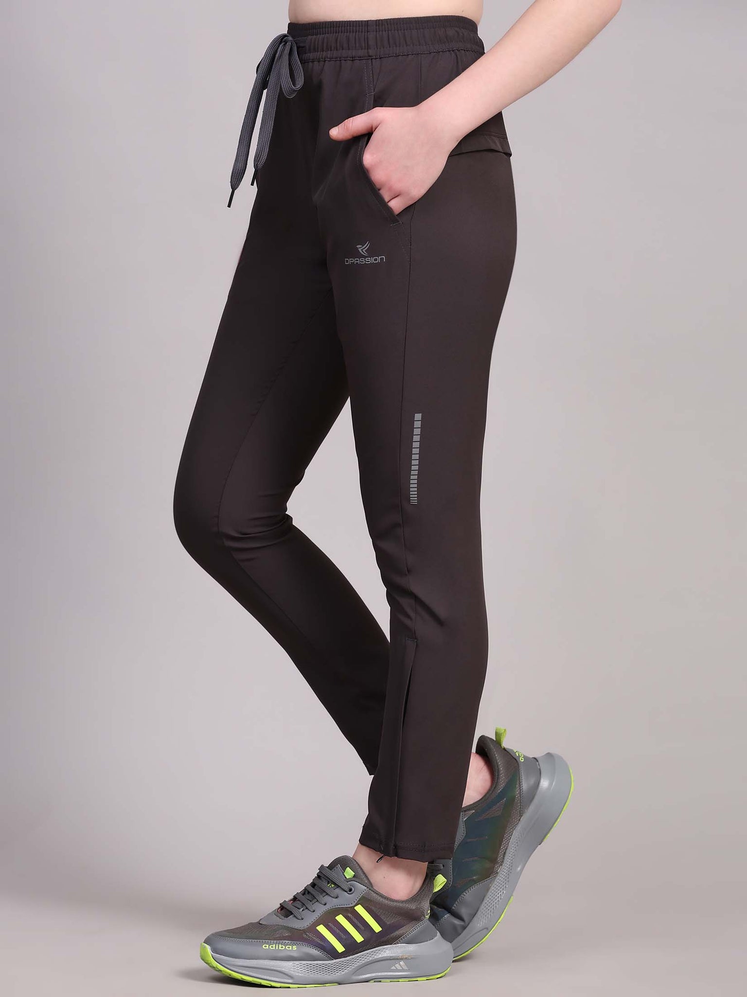 Regular fit sports track pants for women