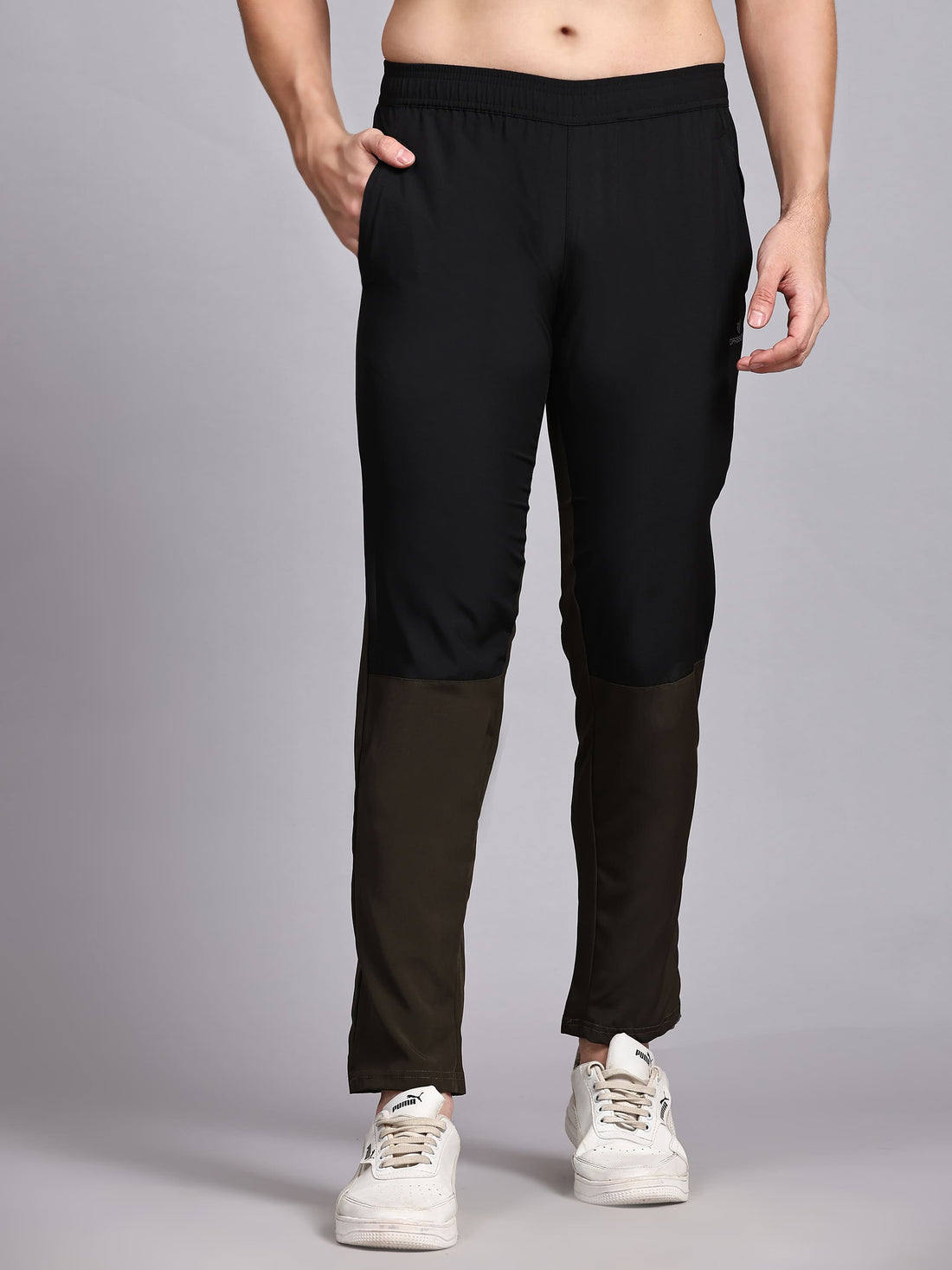 Dpassion Men Slim Fit Dual Tone Track Pants Activewear Gym Training Wear - Dpassion