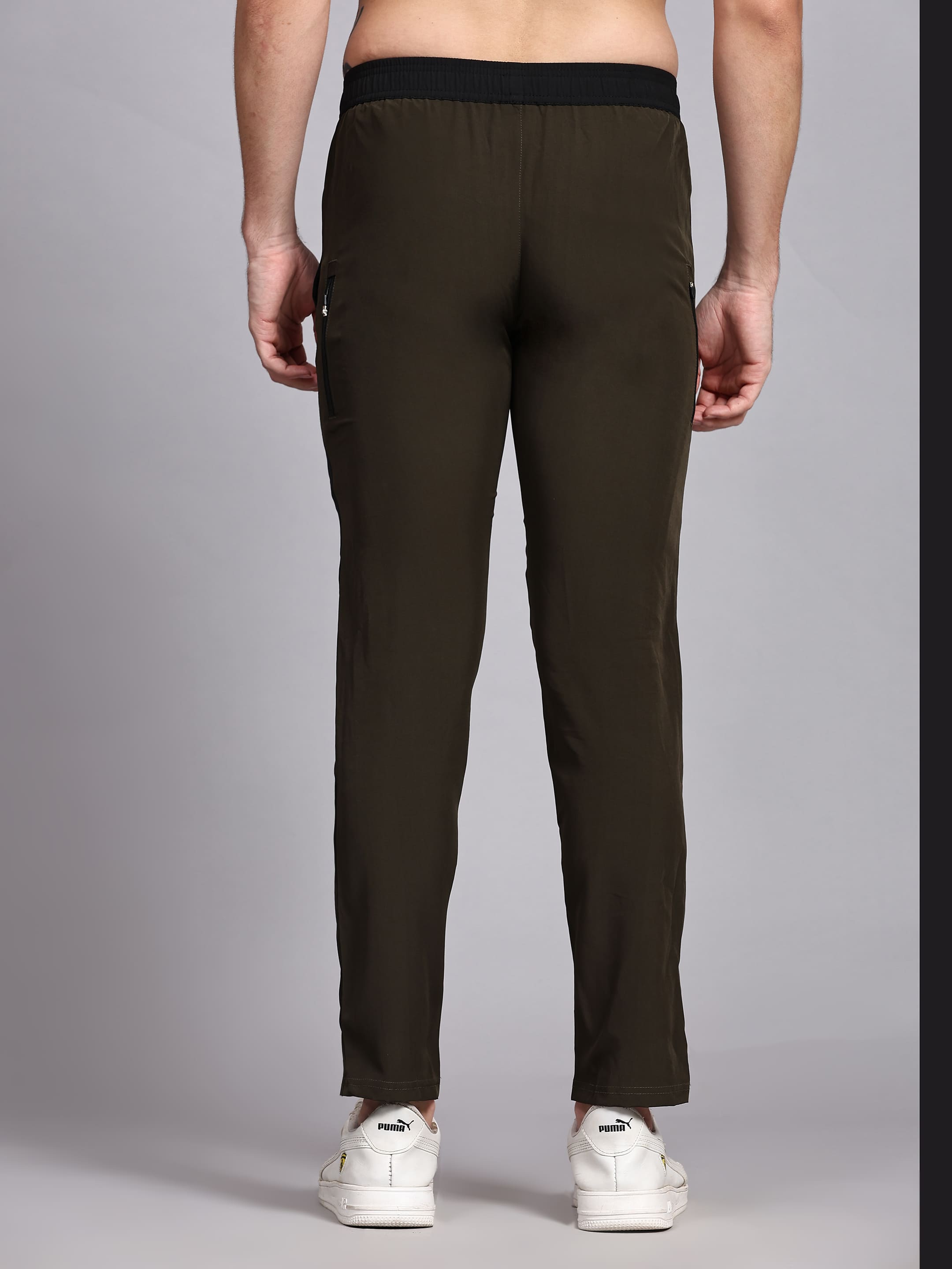 Dpassion Men Slim Fit Dual Tone Track Pants Activewear Gym Training Wear - Dpassion