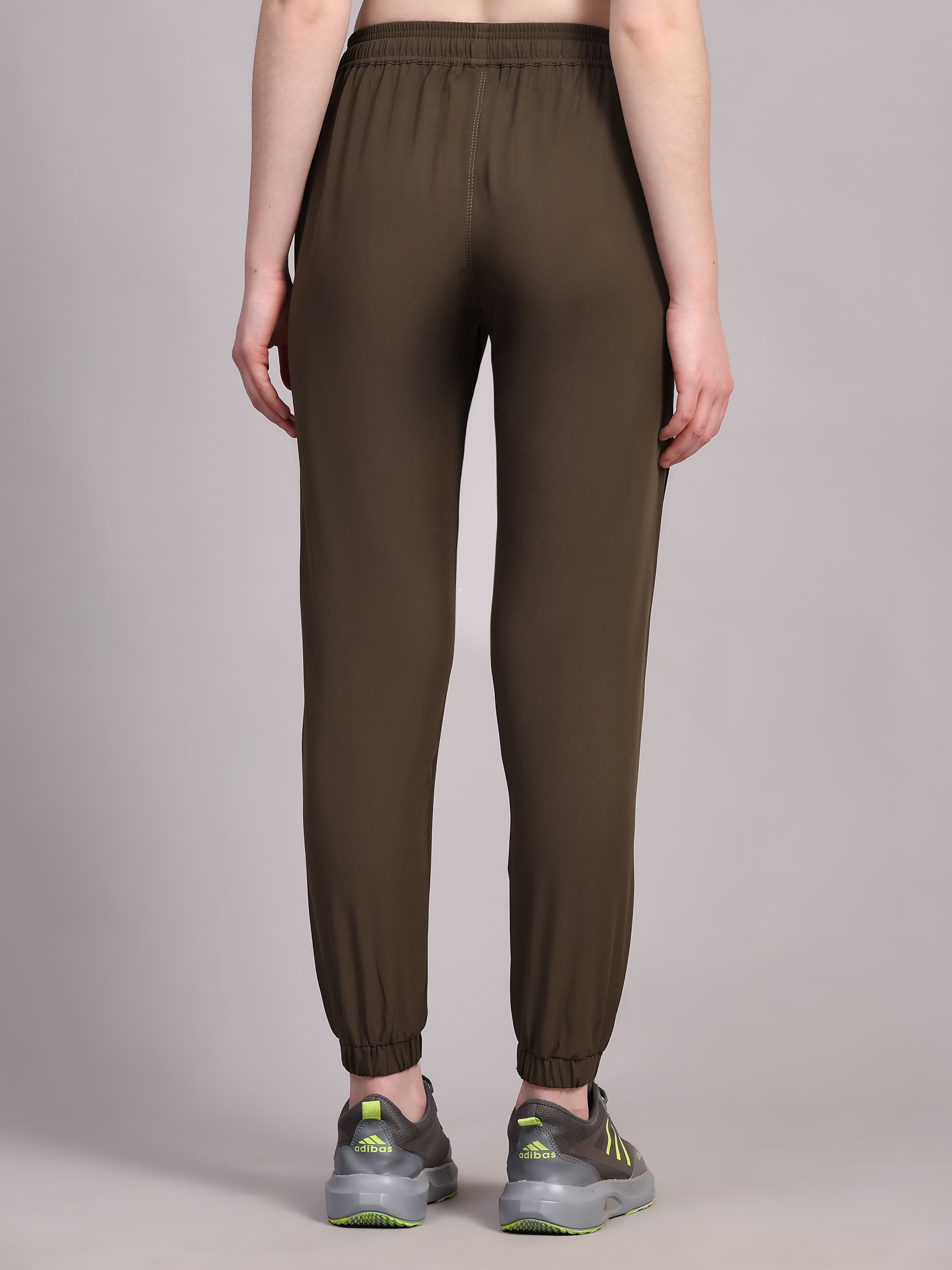 Dpassion Women Olive Performance Jogger Track Pants - Dpassion