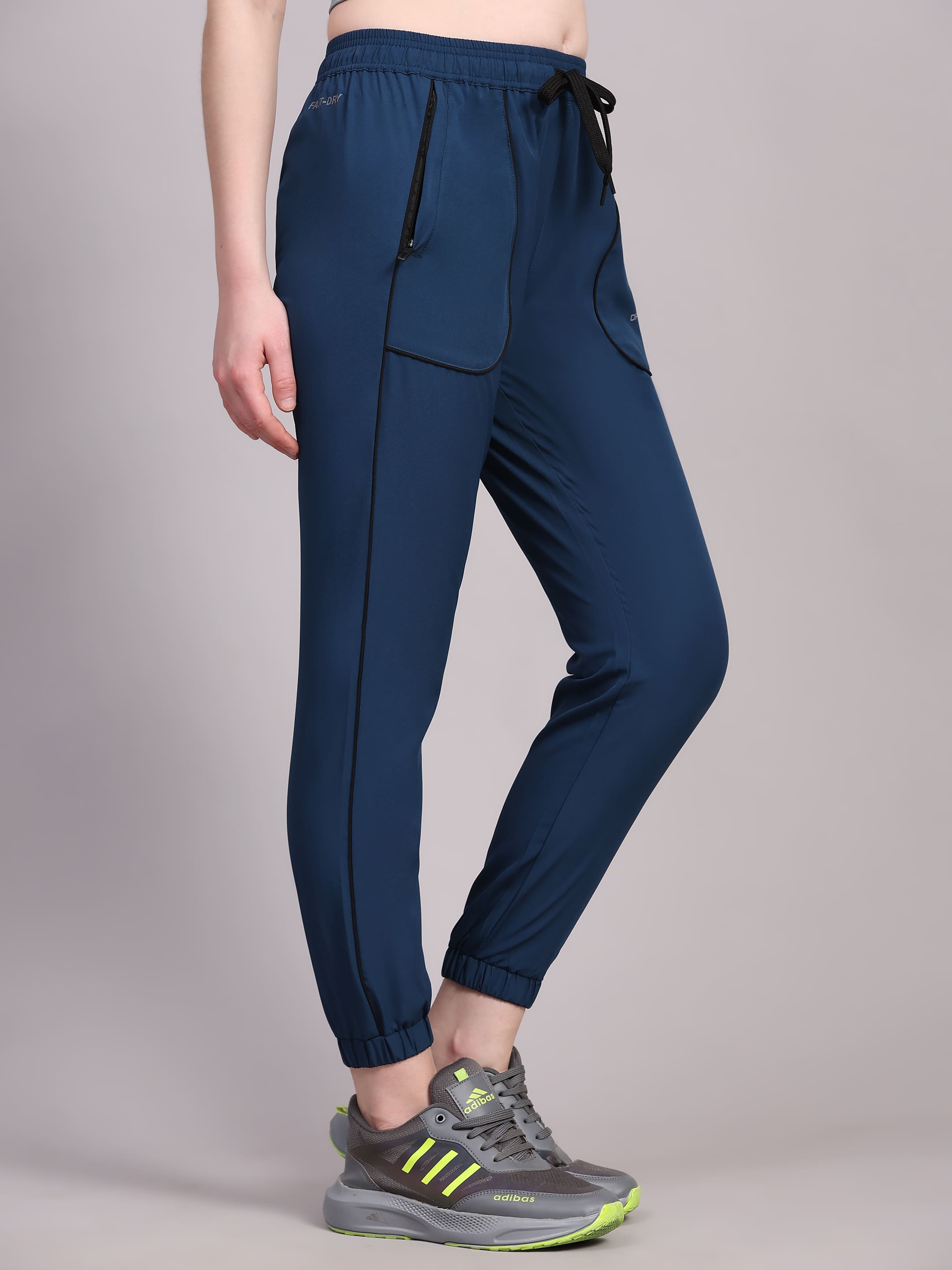 Dpassion Women’s Navy Jogger Track Pants Training Activewear - Dpassion