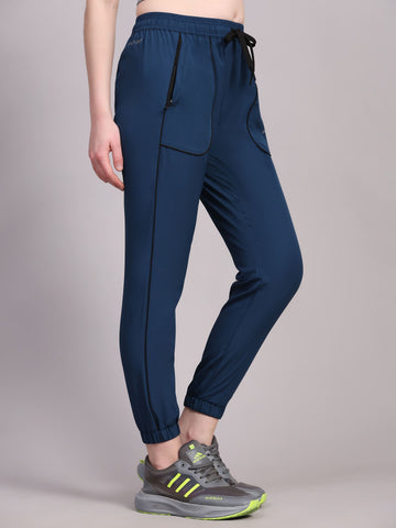 Dpassion Women’s Navy Jogger Track Pants Training Activewear - Dpassion