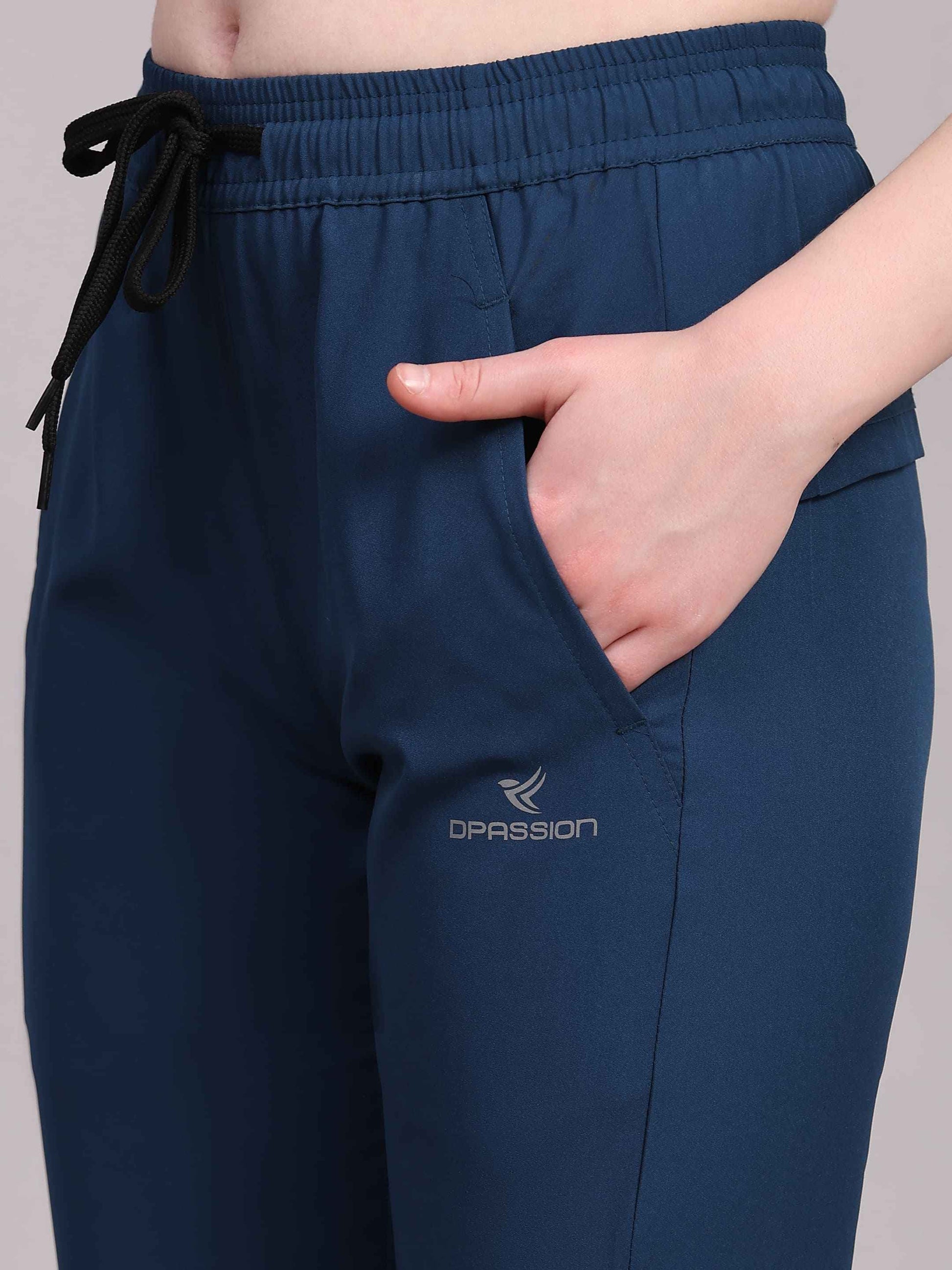 Dpassion Women’s Fast-Dry Training Track Pants – Slim Fit Activewear