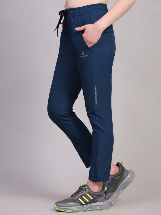 Regular fit sports track pants for women