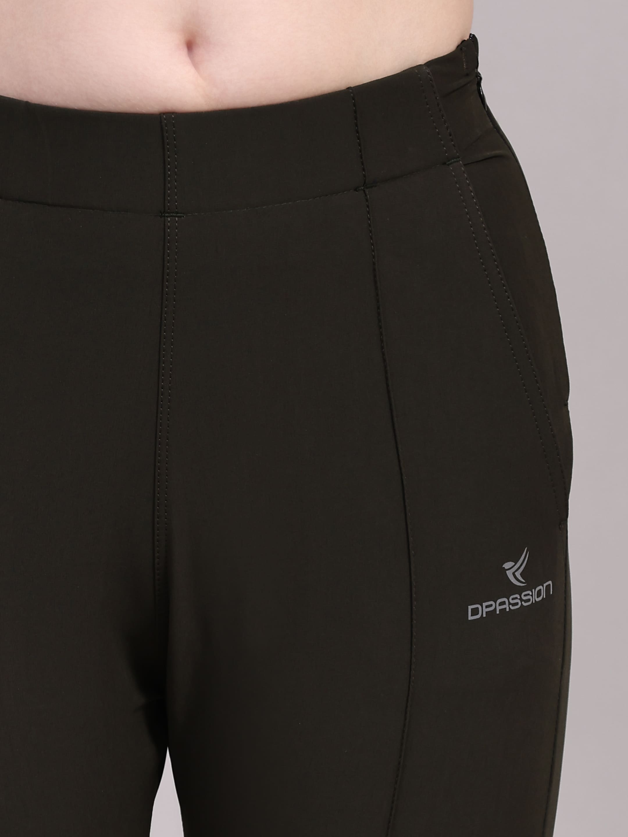 Dpassion Women Sculpt Fit Black Performance Jogger Pants - Dpassion