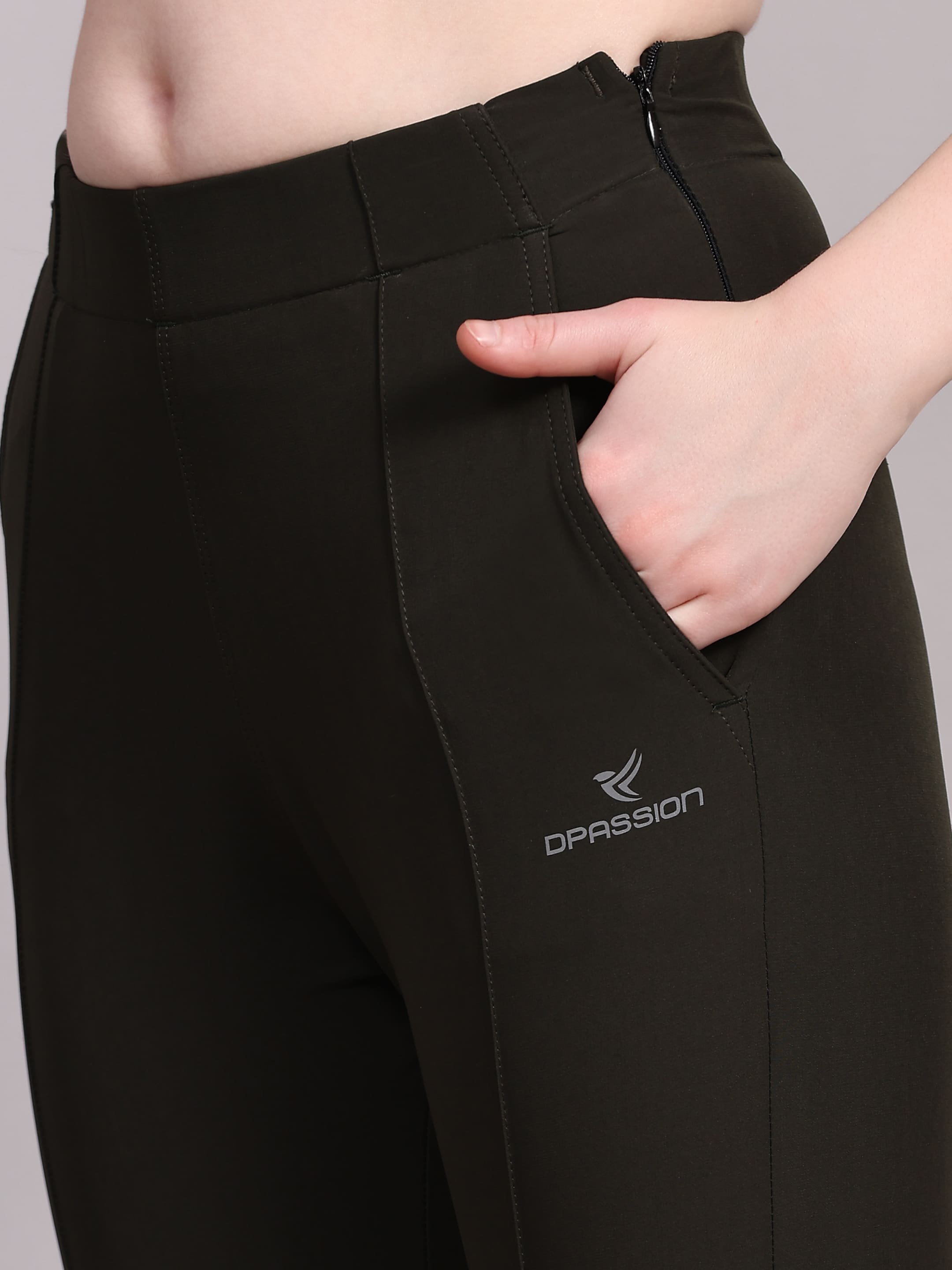 Dpassion Women Sculpt Fit Black Performance Jogger Pants