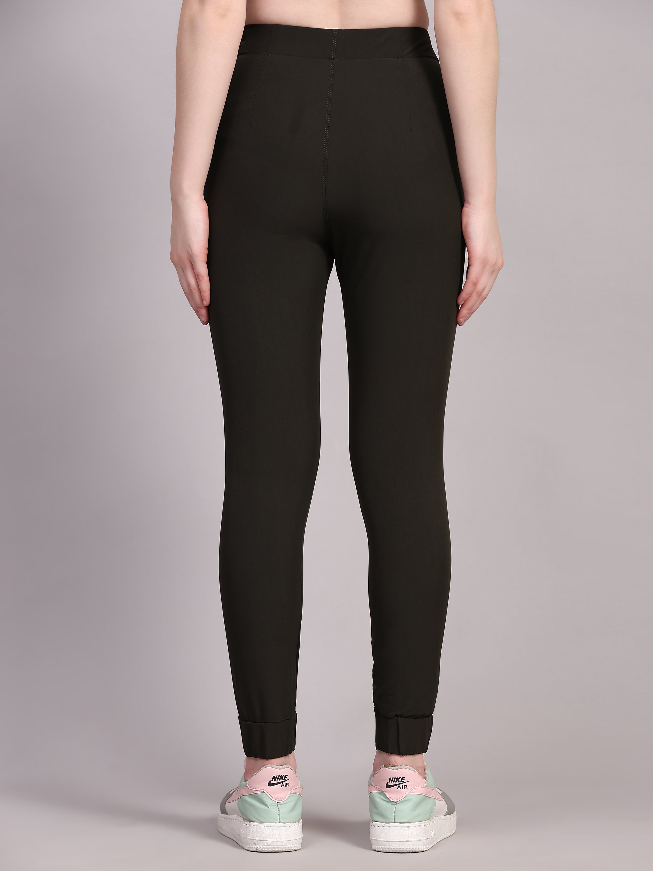 Imported NS Terry Nyloon Lycra 190 GSM Training Joggers Pants For Women