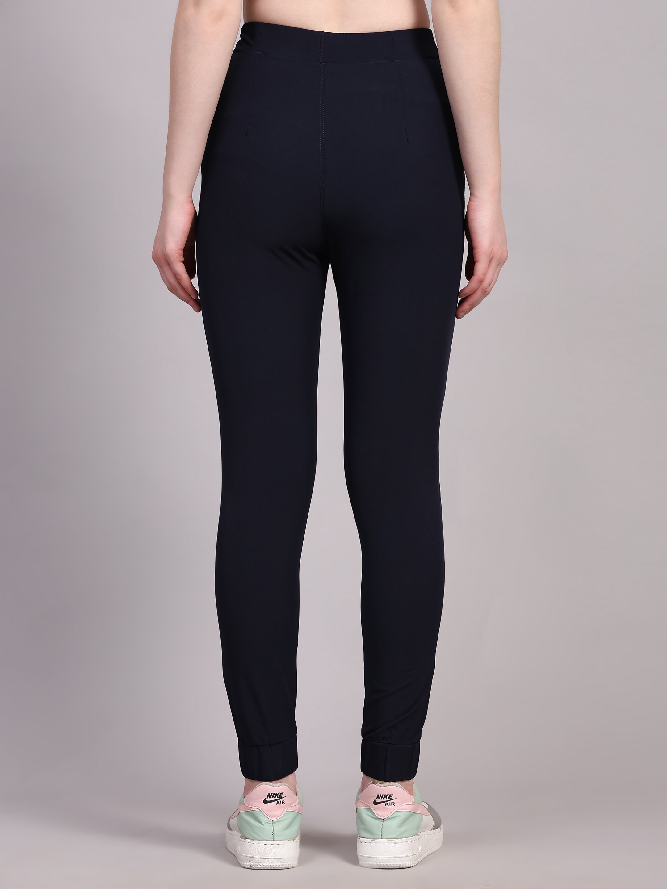 Imported NS Terry Nyloon Lycra 190 GSM Training Joggers Pants For Women