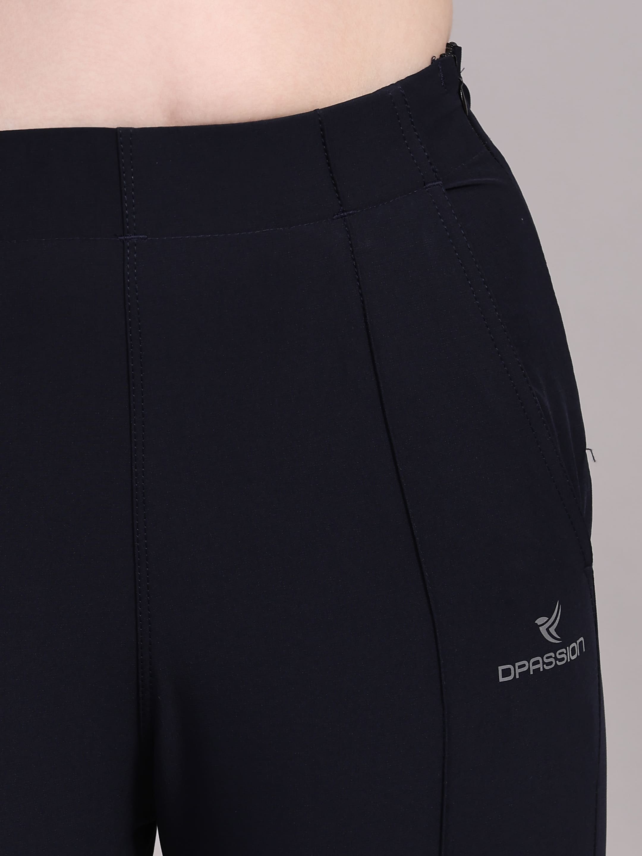 Dpassion Women Sculpt Fit Navy Performance Jogger Pants - Dpassion