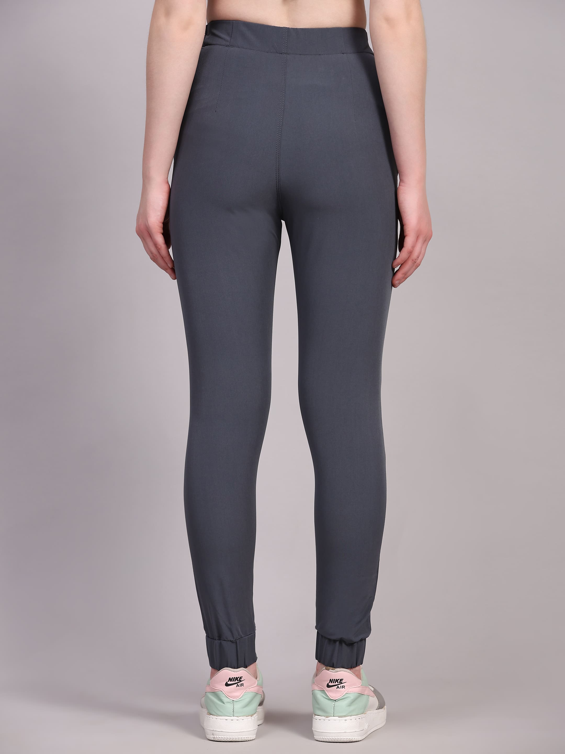 Dpassion Women Sculpt Fit Grey Performance Jogger Pants - Dpassion